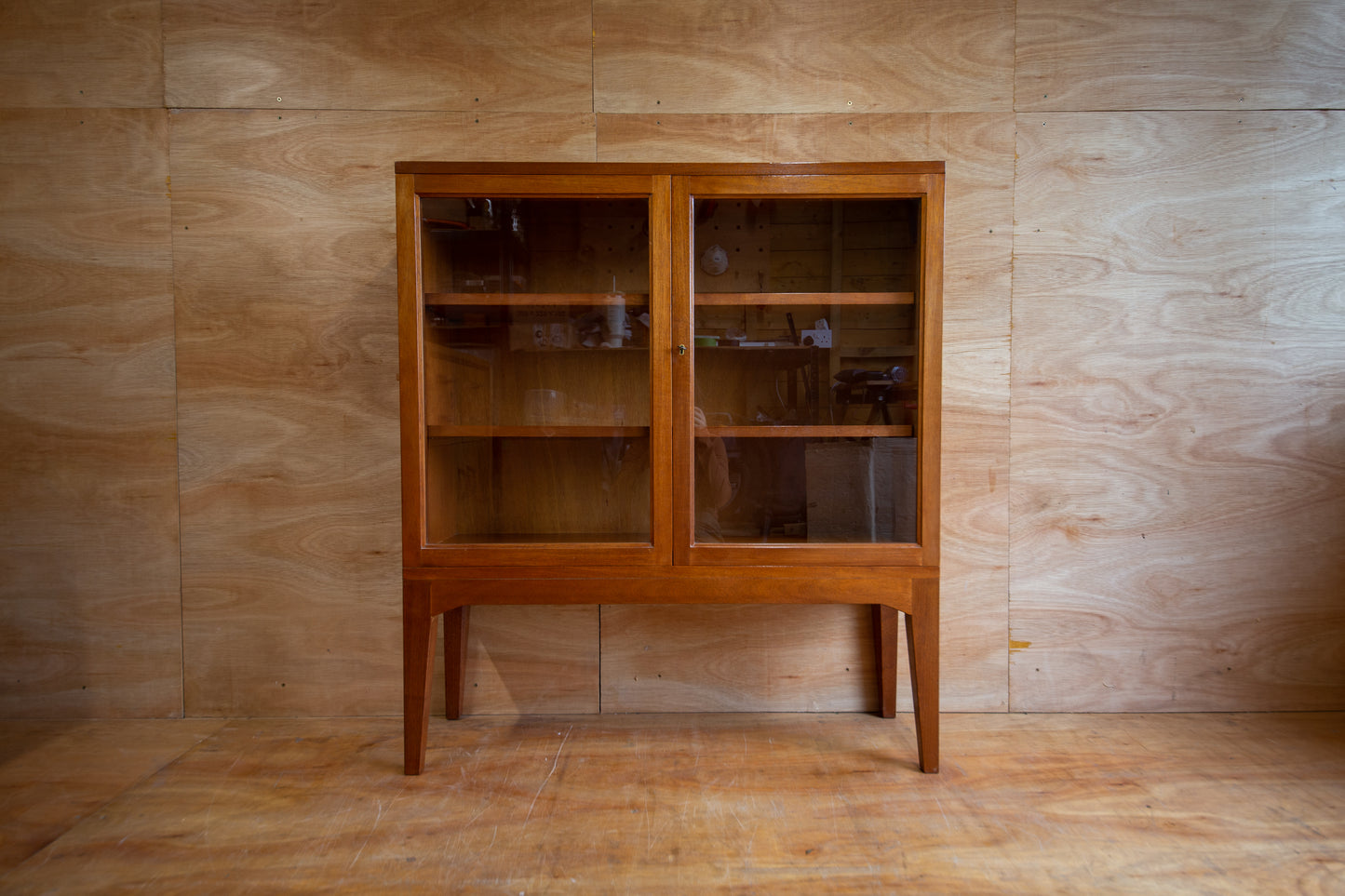 Vintage Teak Display Cabinet