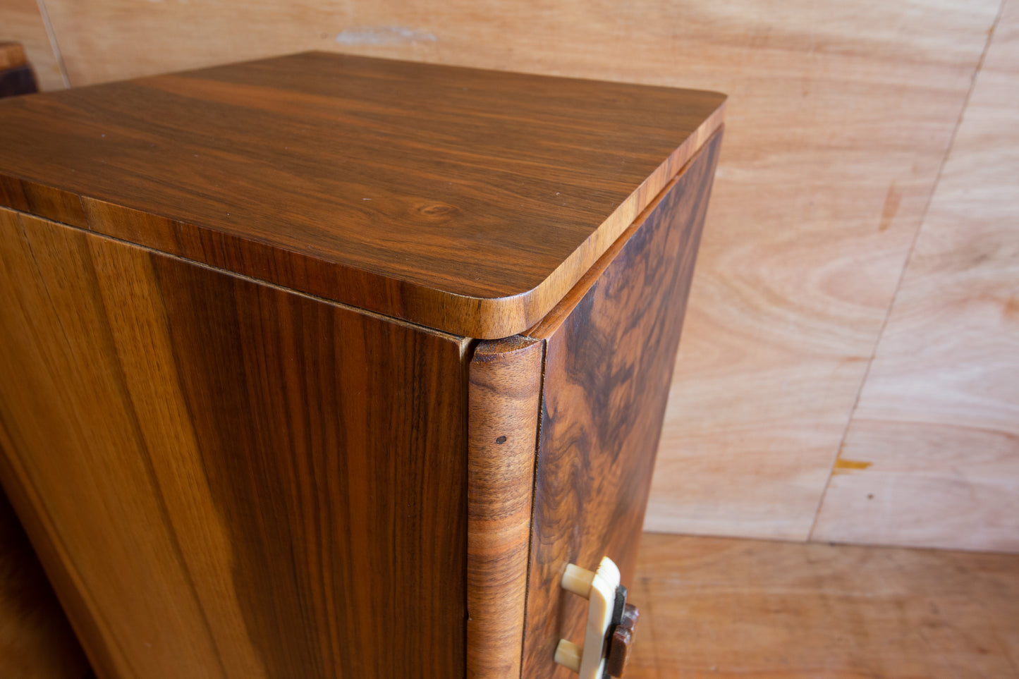 Art Deco Walnut Bedside Cabinets