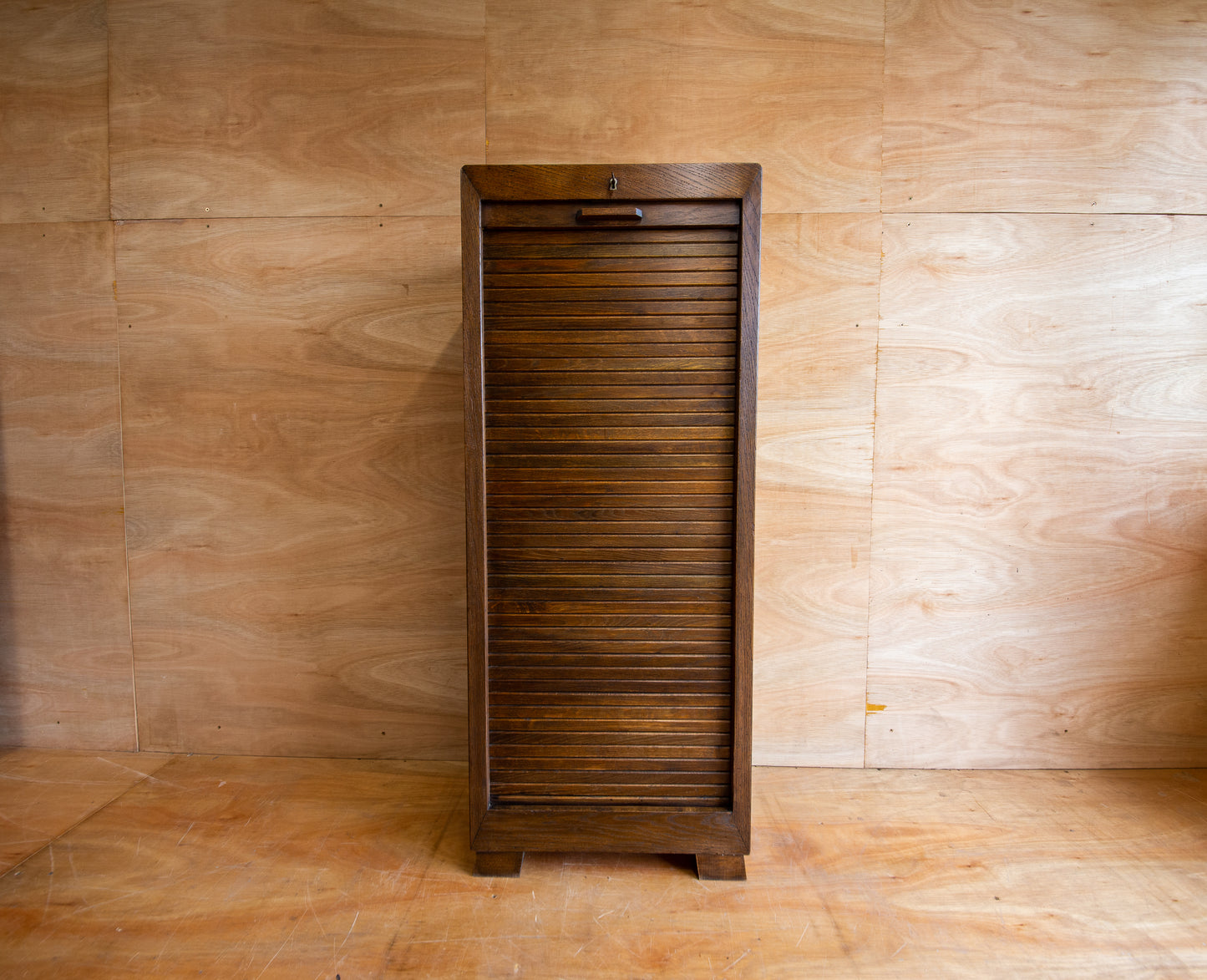 Vintage School Tambour Cabinet