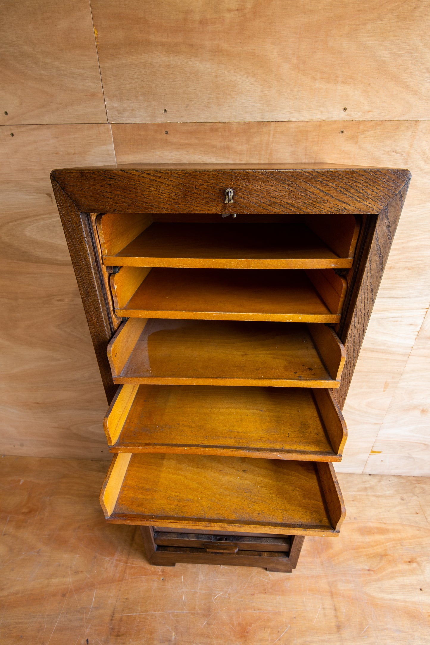 Vintage School Tambour Cabinet