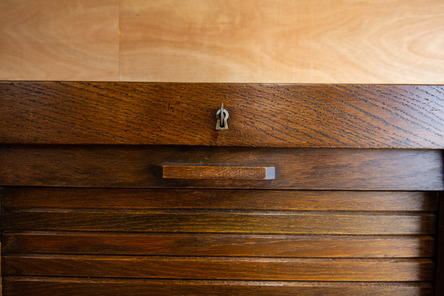Vintage School Tambour Cabinet