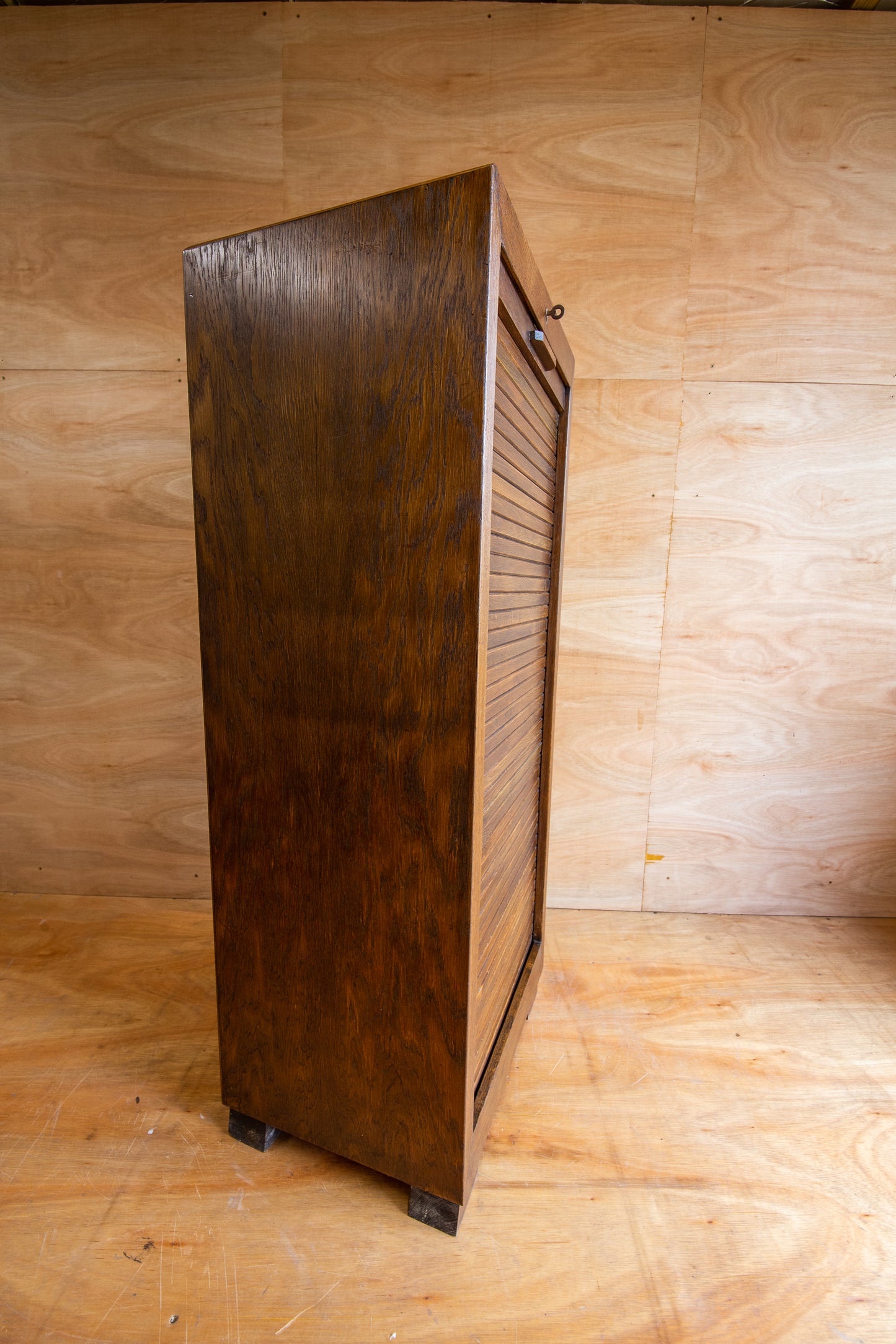 Vintage School Tambour Cabinet