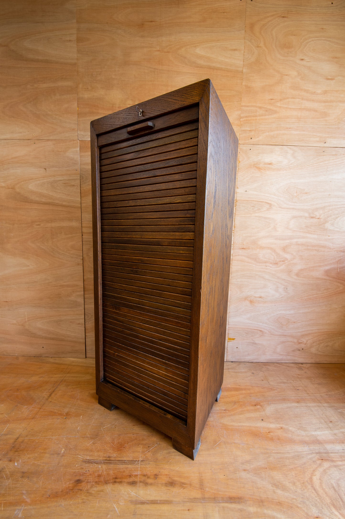 Vintage School Tambour Cabinet