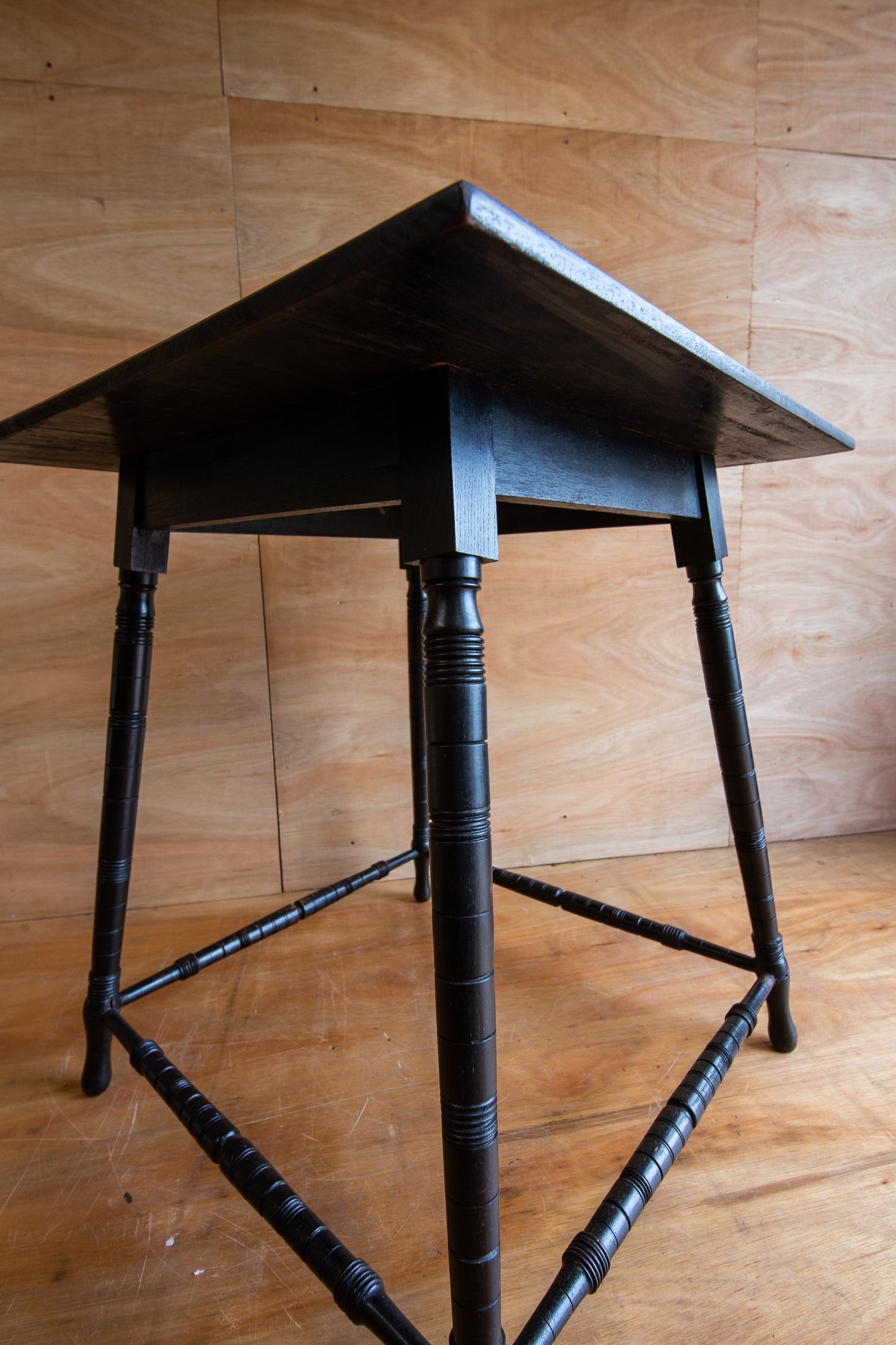 Antique Ebonised Victorian Side Table