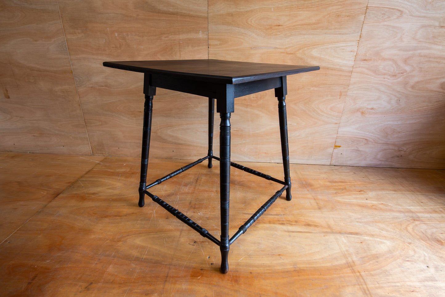 Antique Ebonised Victorian Side Table