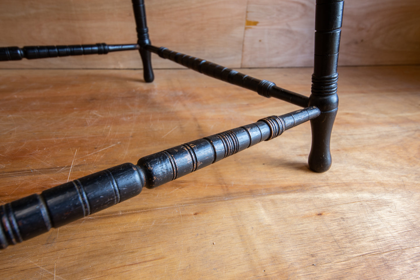Antique Ebonised Victorian Side Table