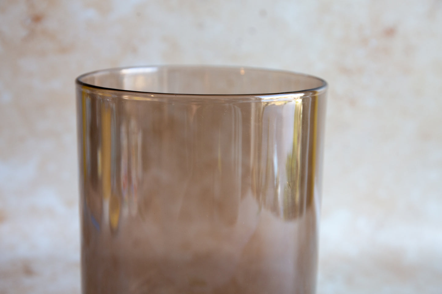 Large Smoked Glass Vase