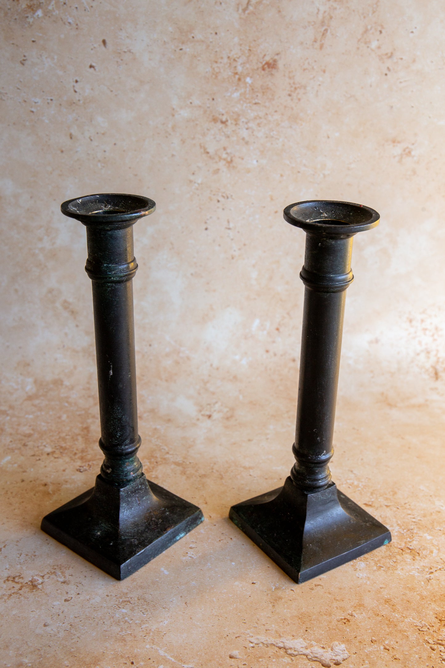 Pair of Antique Victorian Candlestick Holders