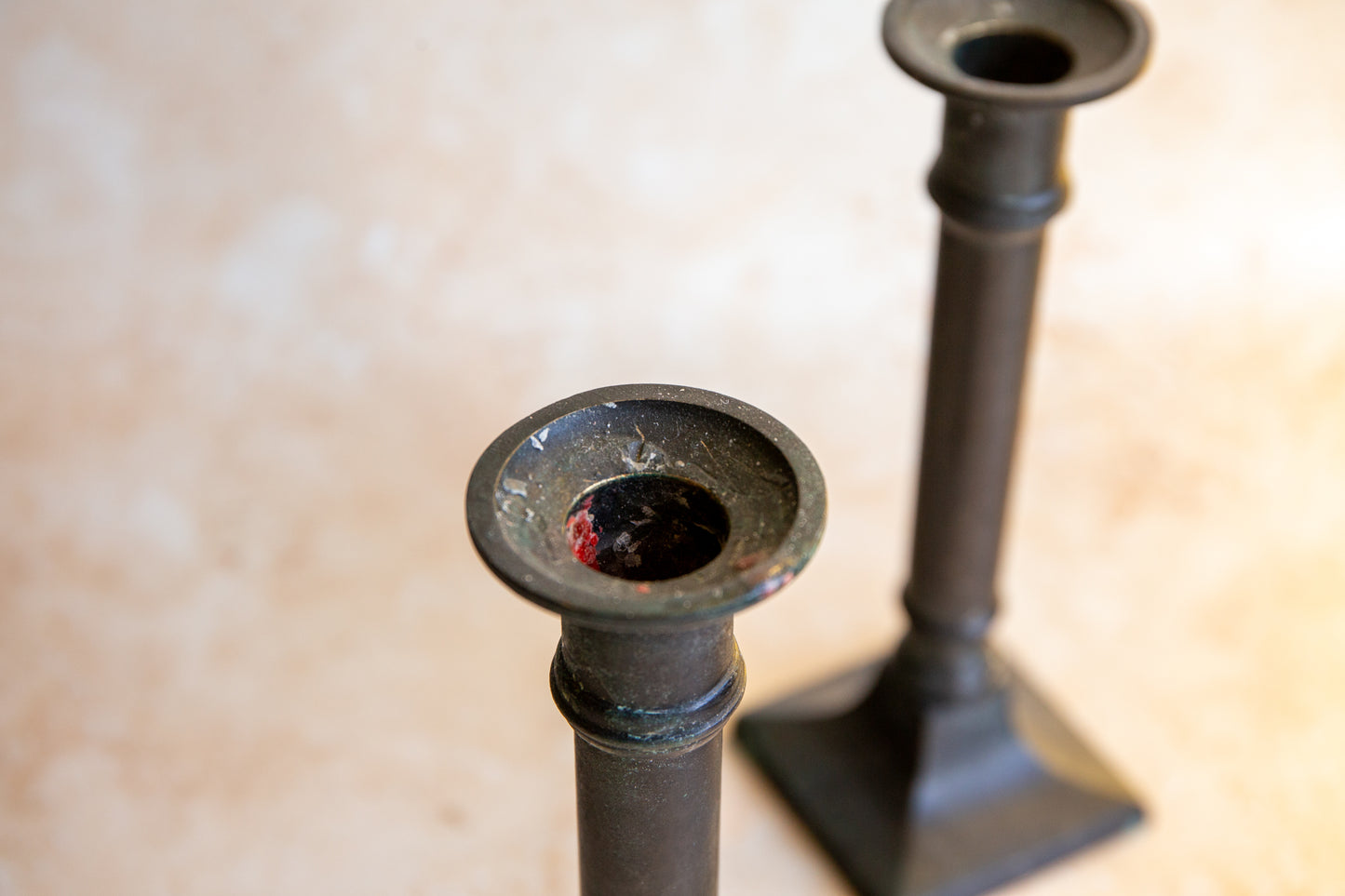 Pair of Antique Victorian Candlestick Holders