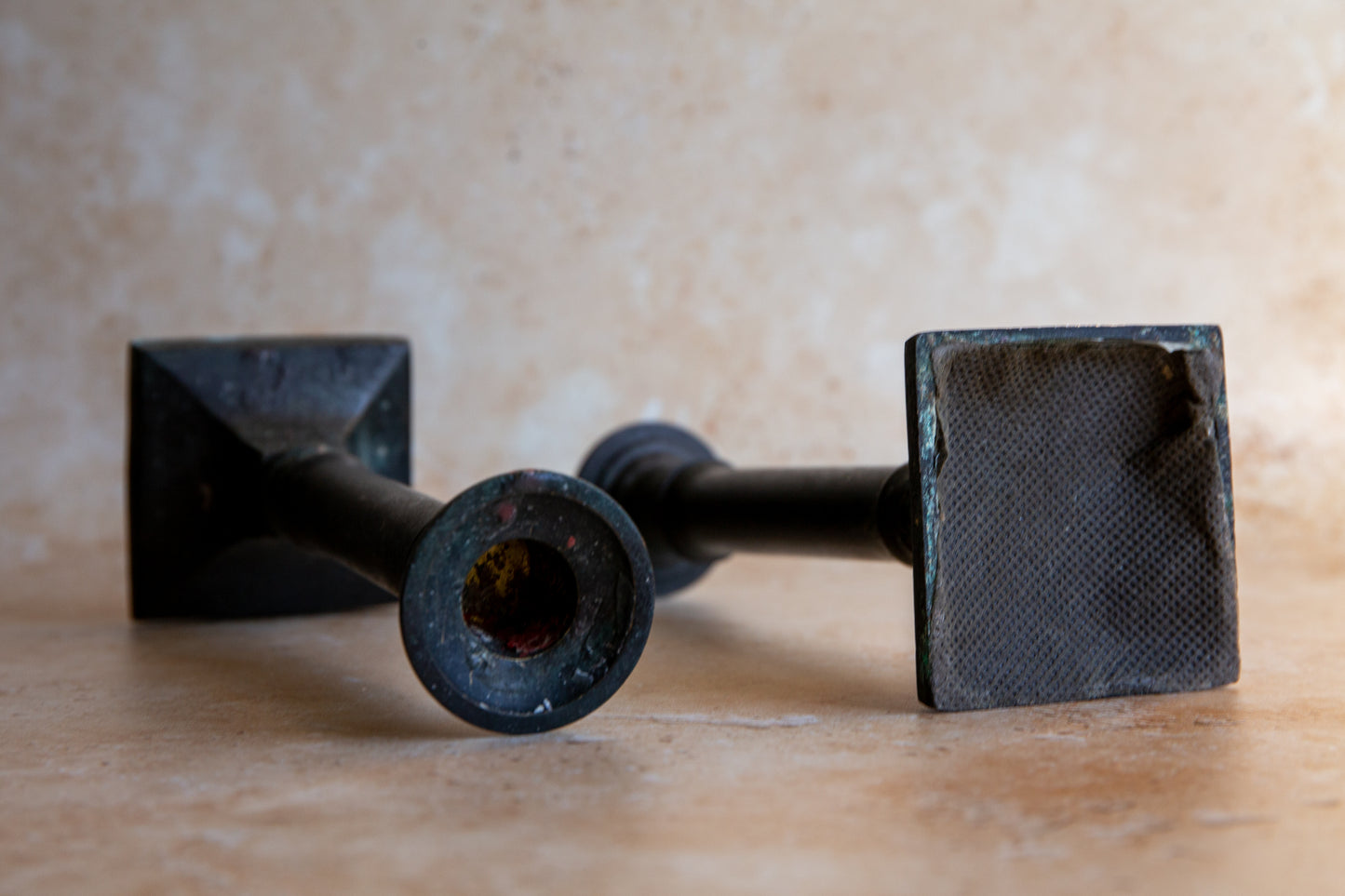Pair of Antique Victorian Candlestick Holders