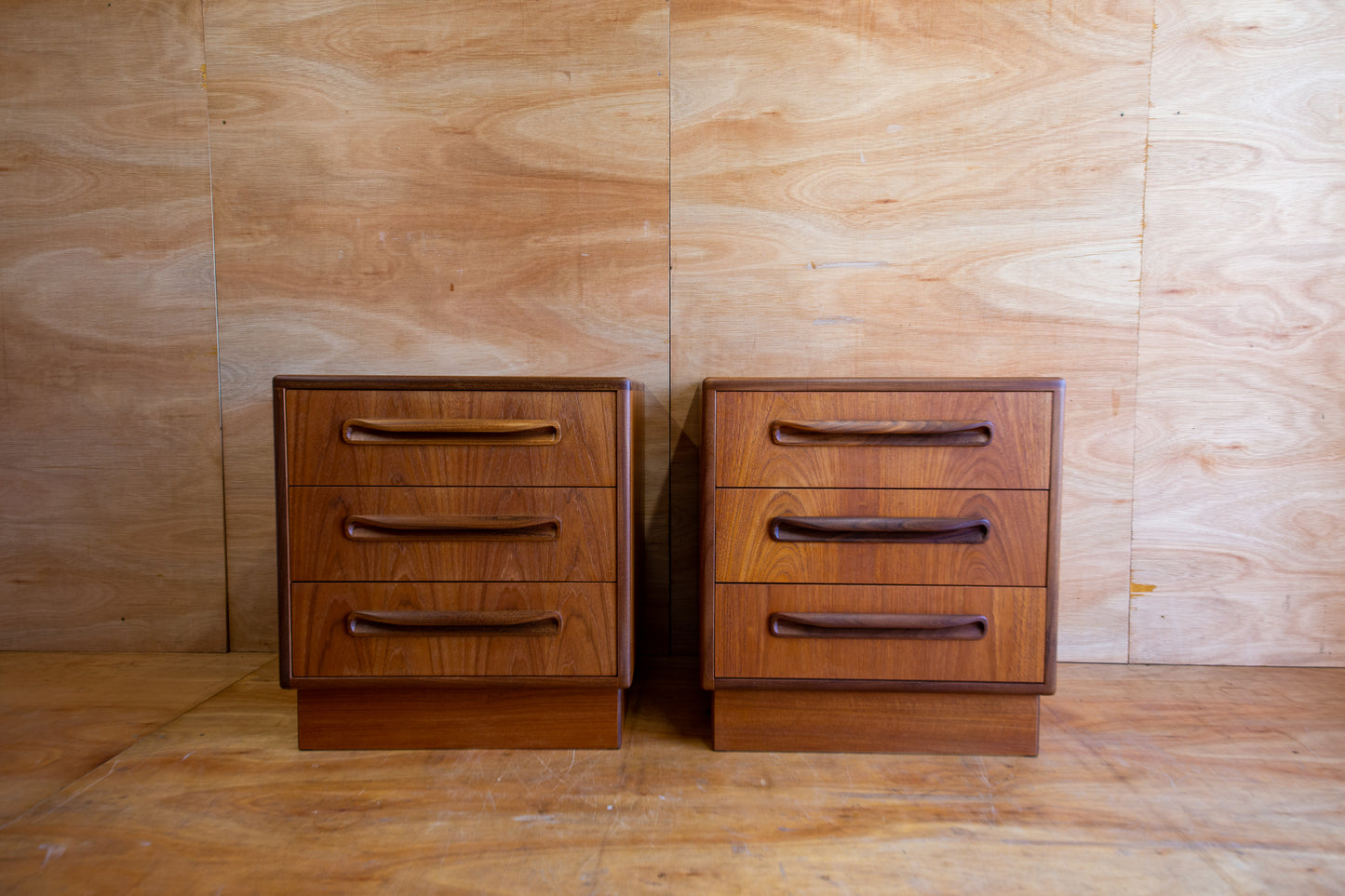 Vintage G Plan Fresco Bedside Cabinets