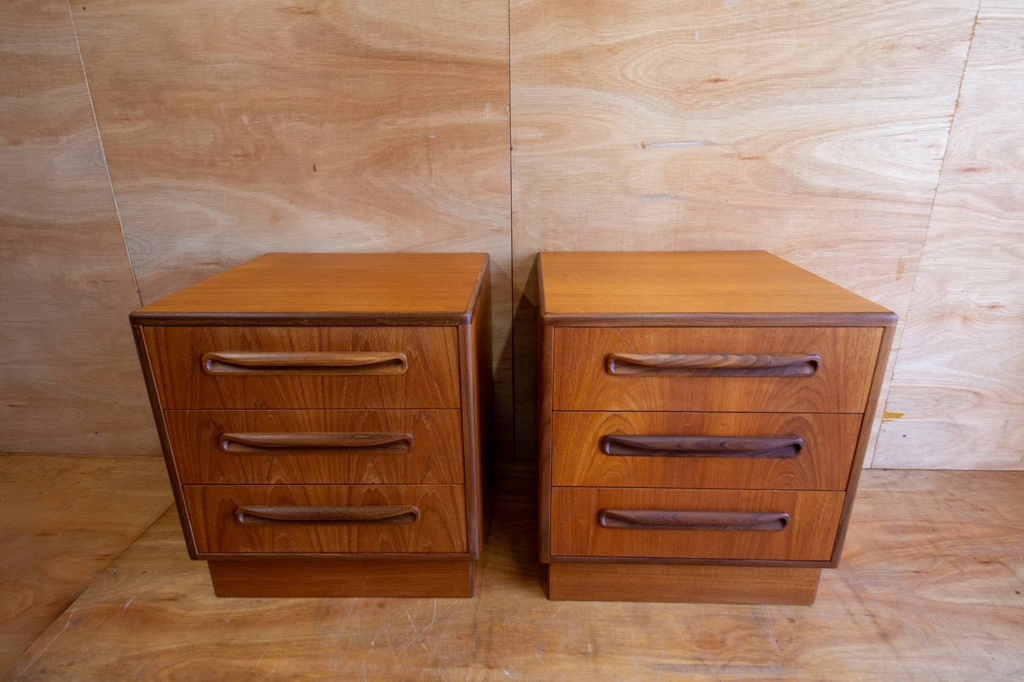 Vintage G Plan Fresco Bedside Cabinets