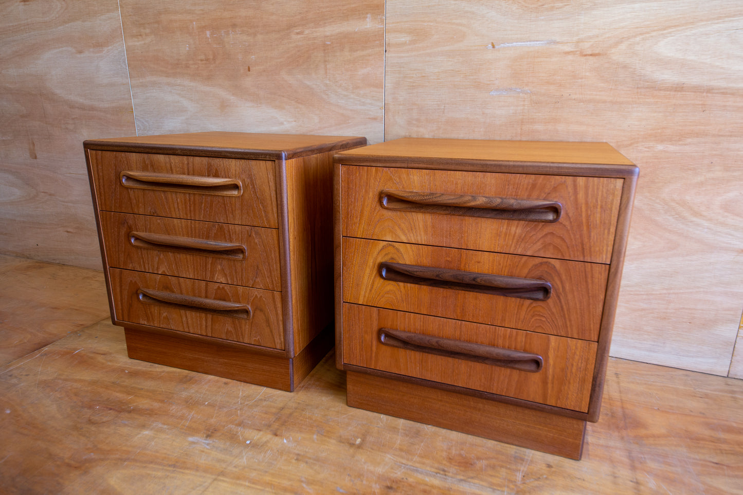 Vintage G Plan Fresco Bedside Cabinets