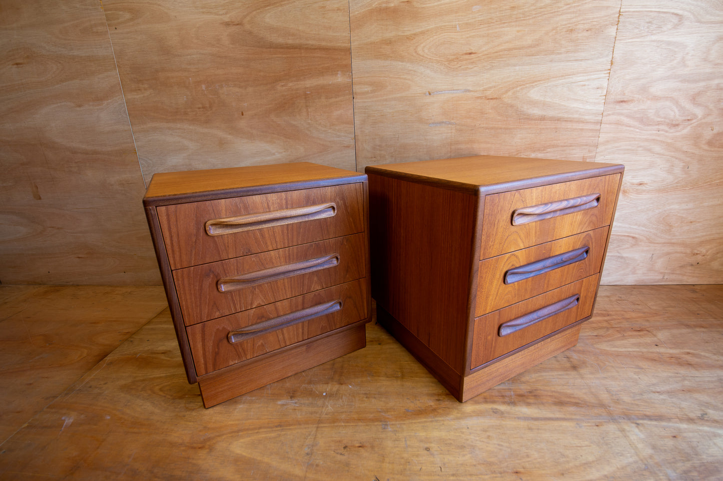 Vintage G Plan Fresco Bedside Cabinets