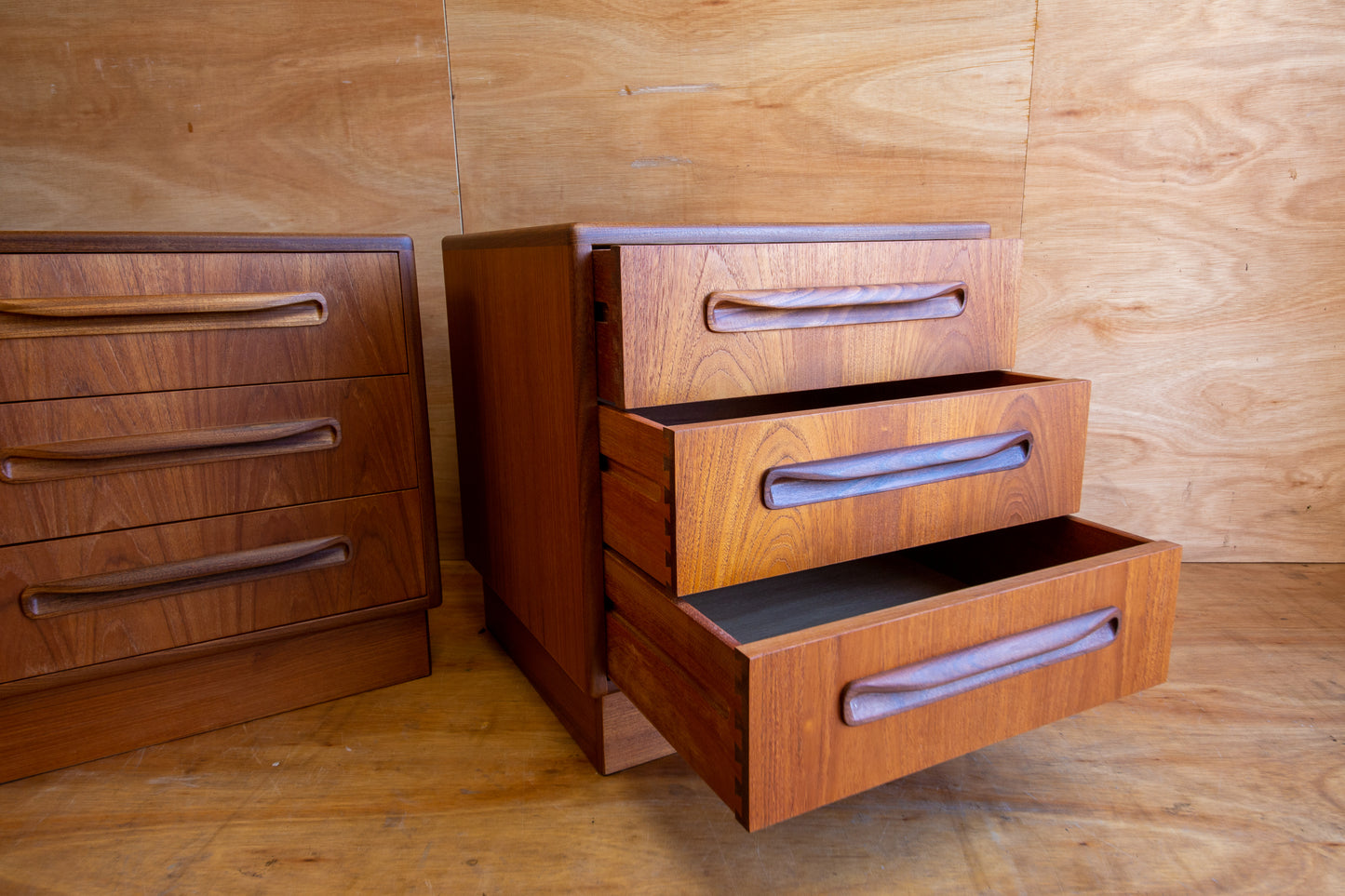 Vintage G Plan Fresco Bedside Cabinets