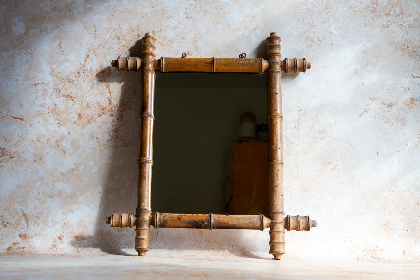 Antique Bamboo Mirror