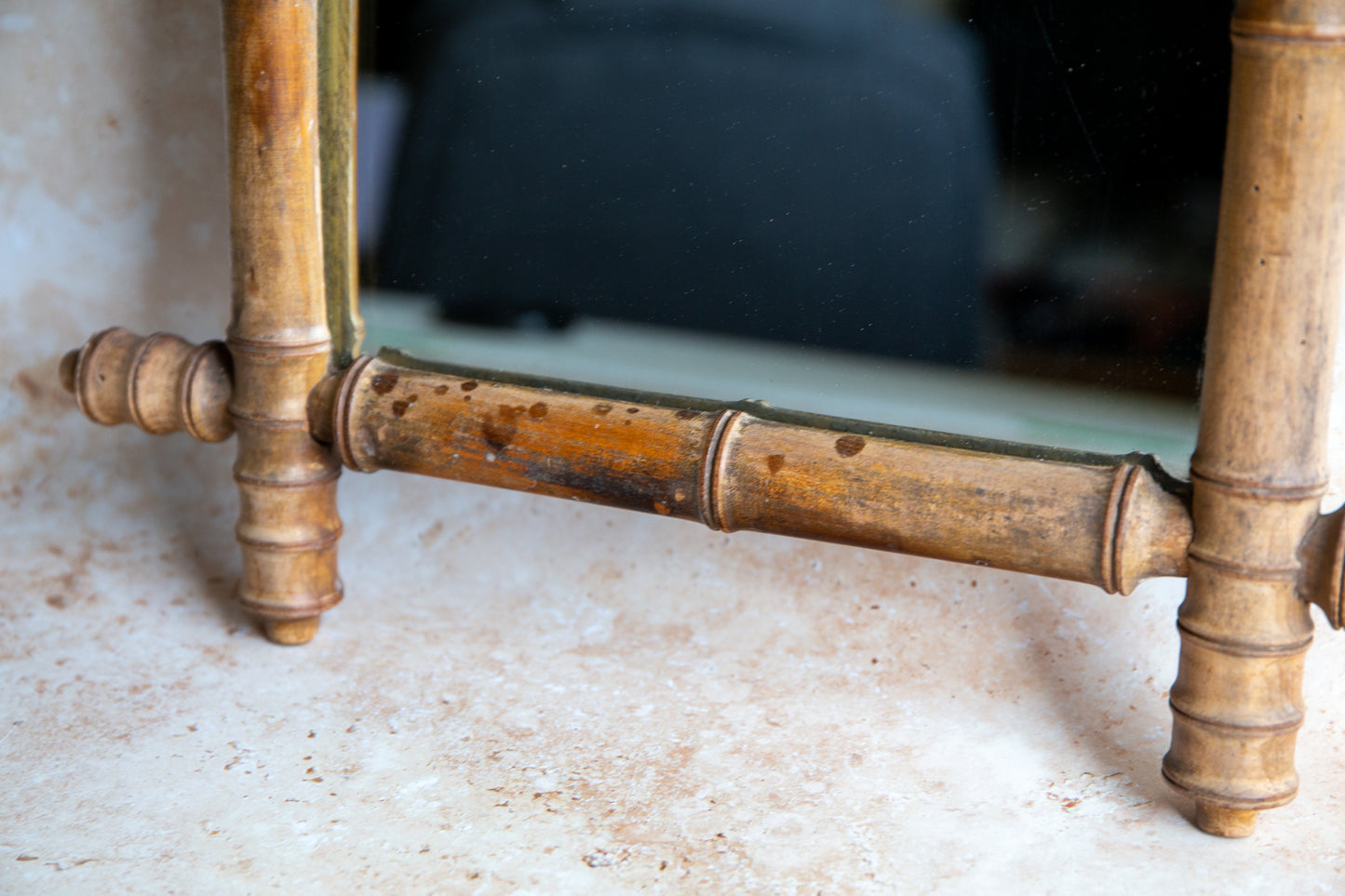 Antique Bamboo Mirror