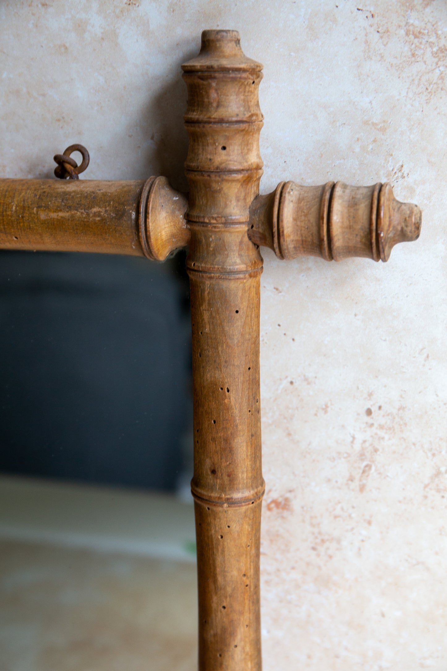 Antique Bamboo Mirror