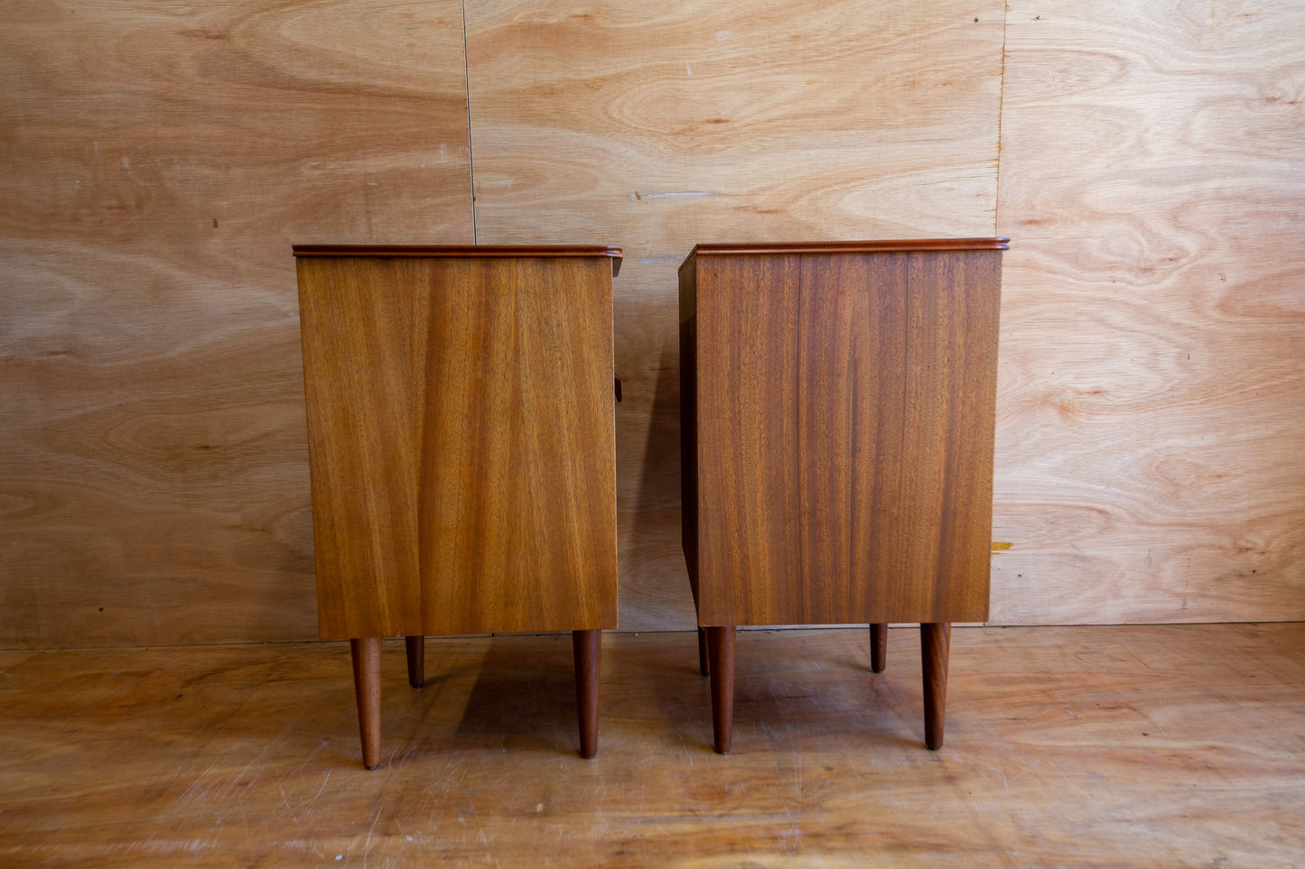 Vintage Uniflex Walnut Bedside Cabinets