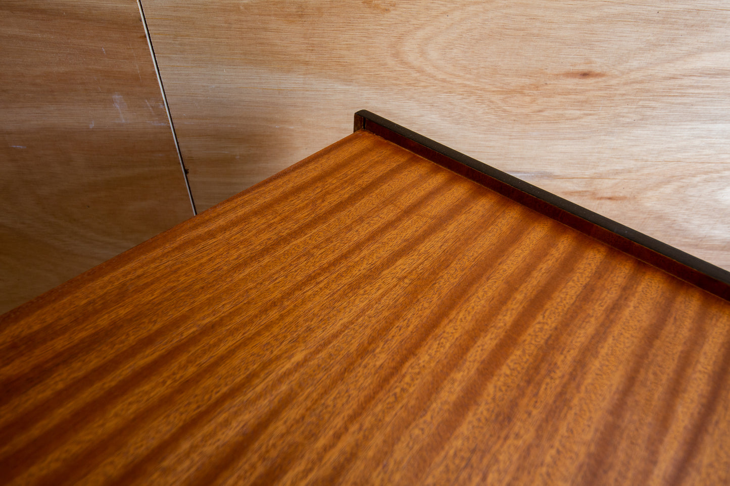 Teak & Black Chest of Drawers