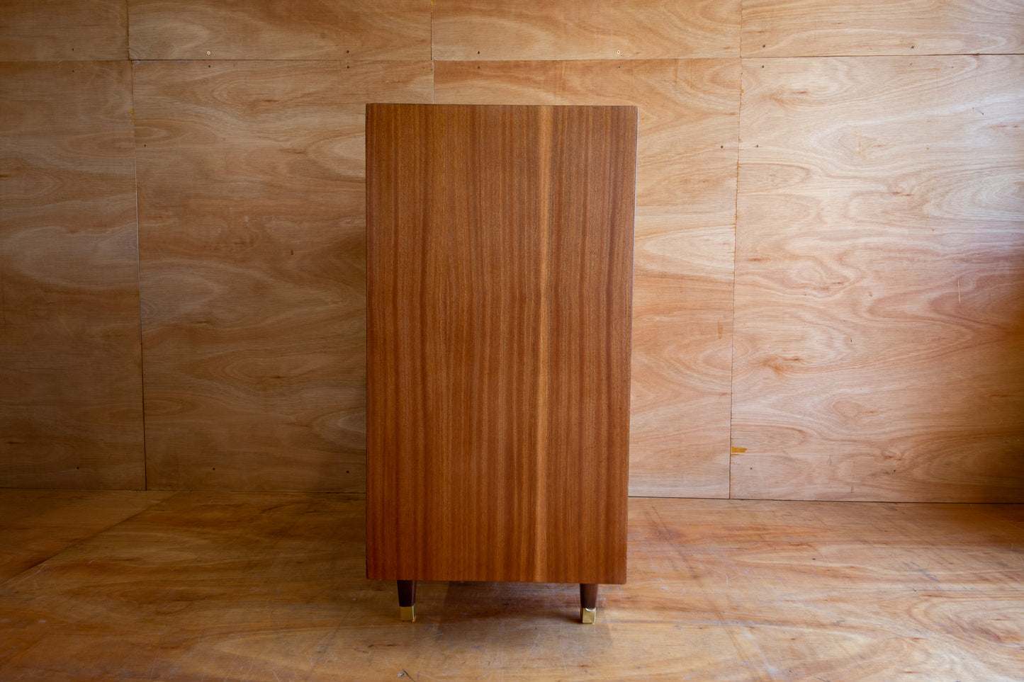 Teak & Black Chest of Drawers