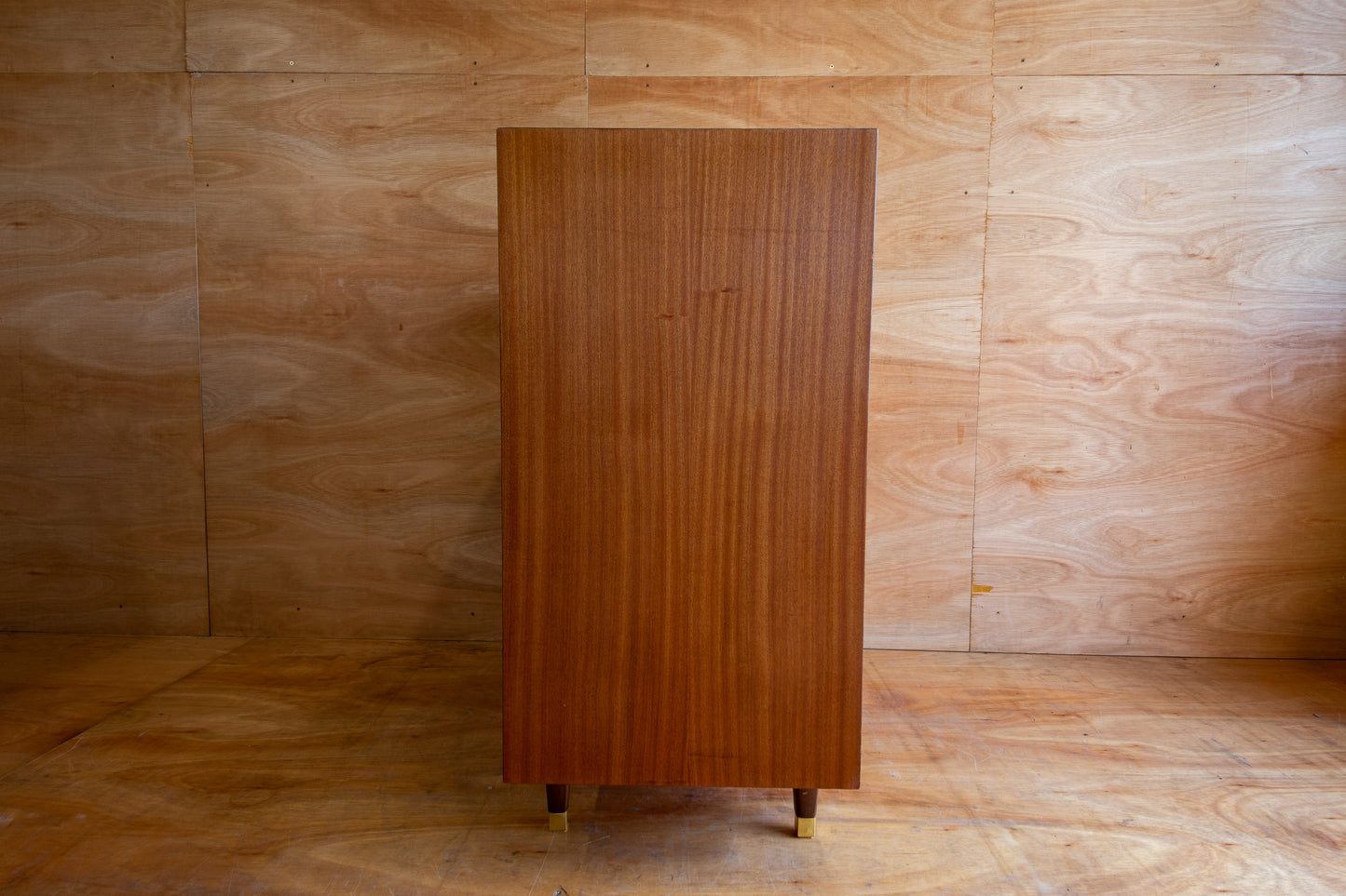 Teak & Black Chest of Drawers