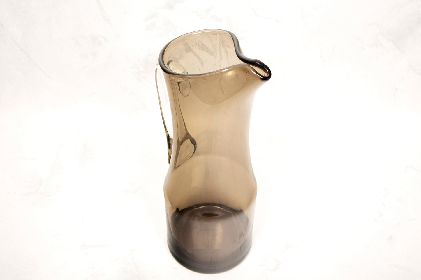 Vintage Handblown Smoked Glass Jug