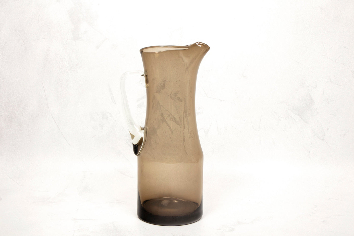 Vintage Handblown Smoked Glass Jug