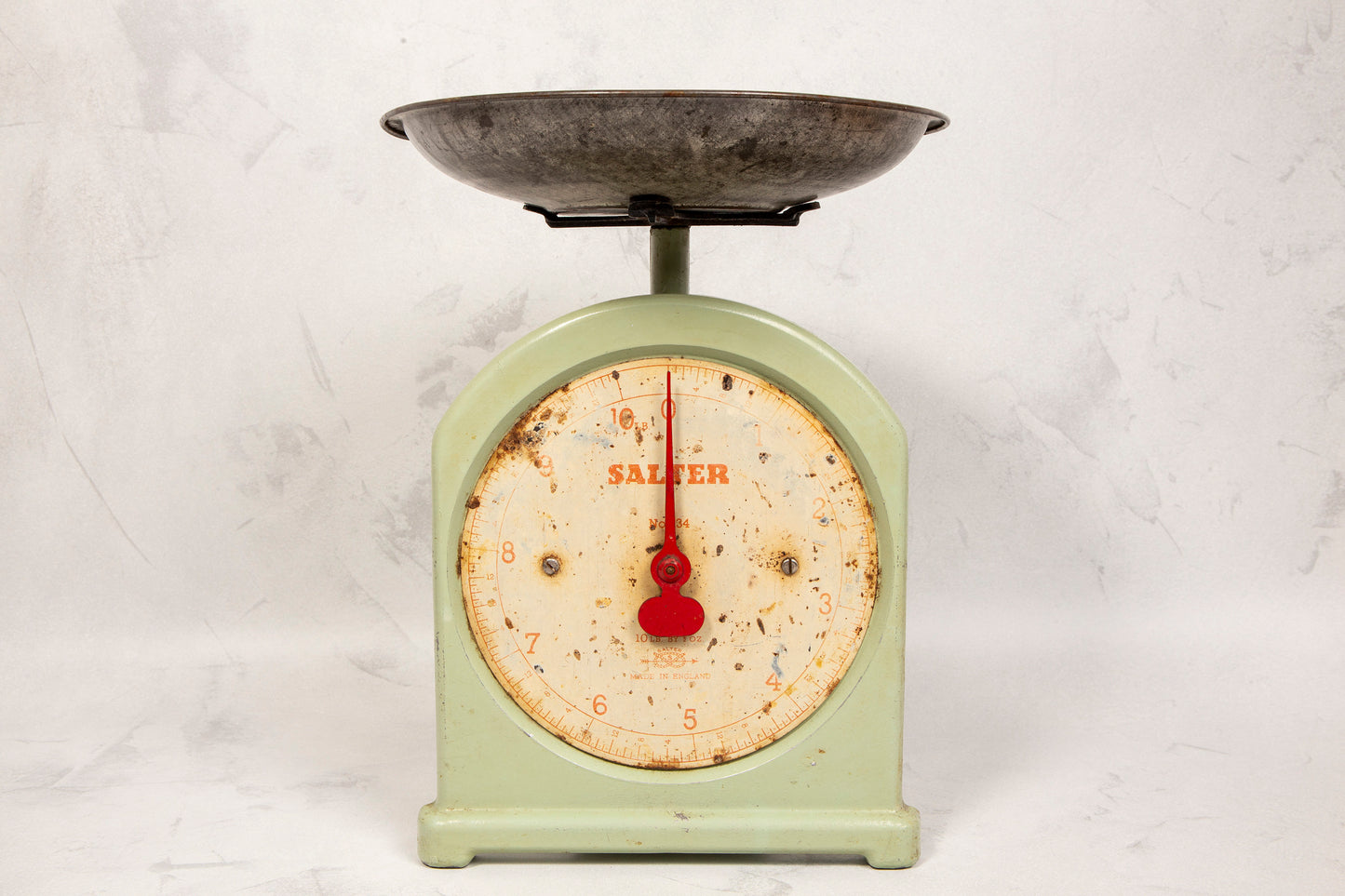 Vintage Salter Scales No.34 Light Green Metal Scales