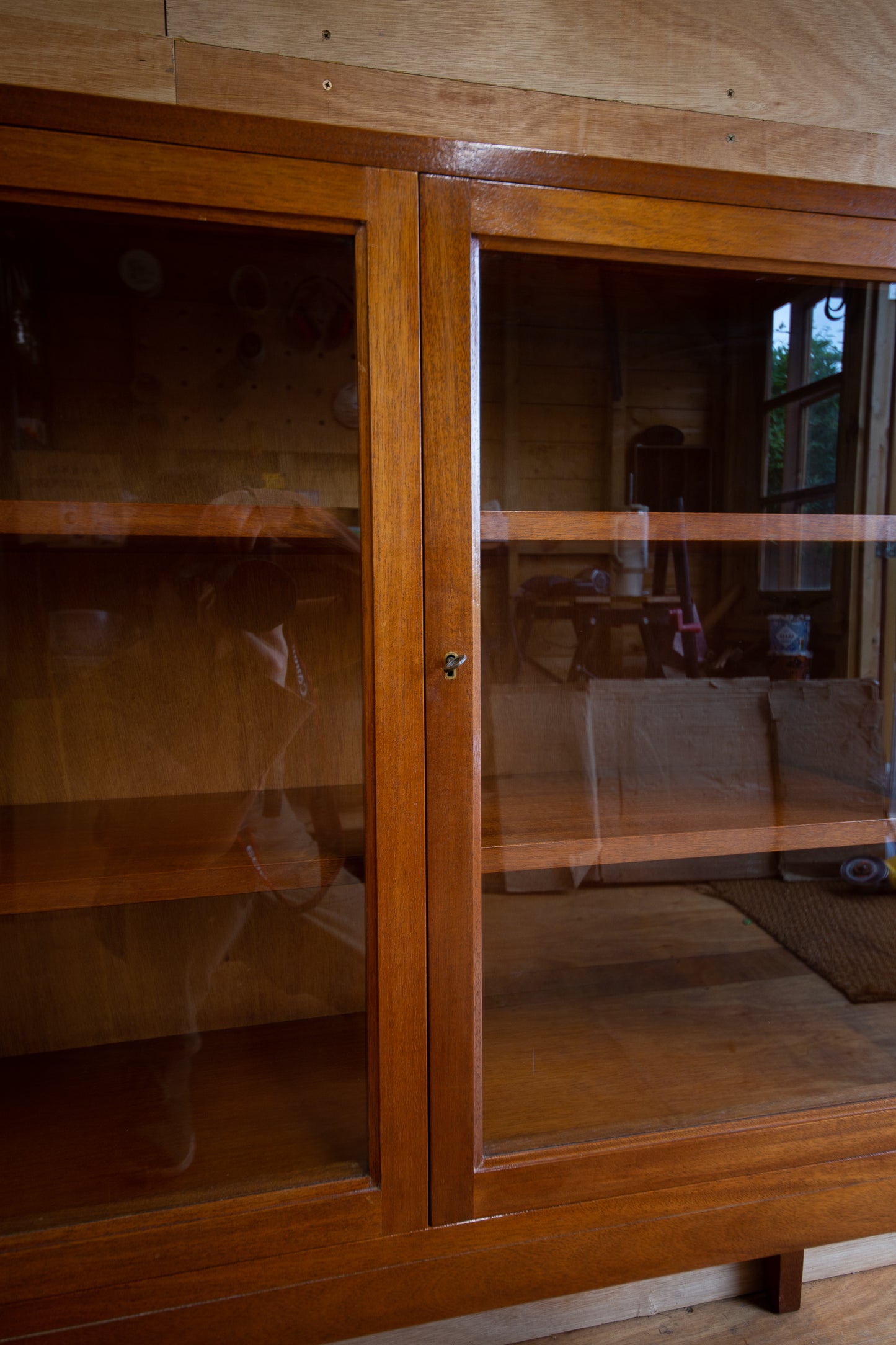 Vintage Teak Display Cabinet