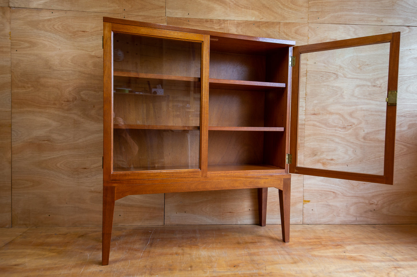 Vintage Teak Display Cabinet