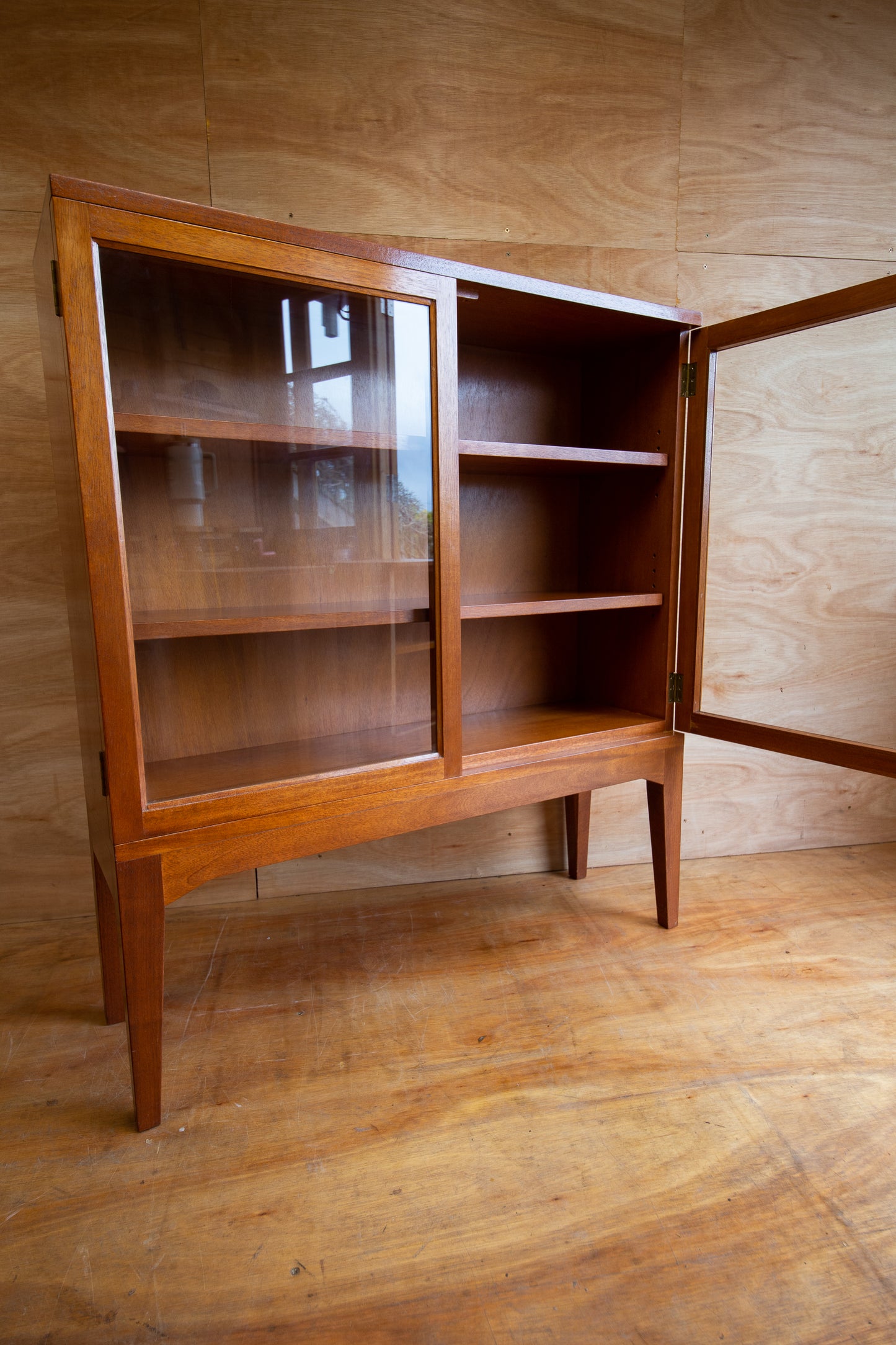 Vintage Teak Display Cabinet