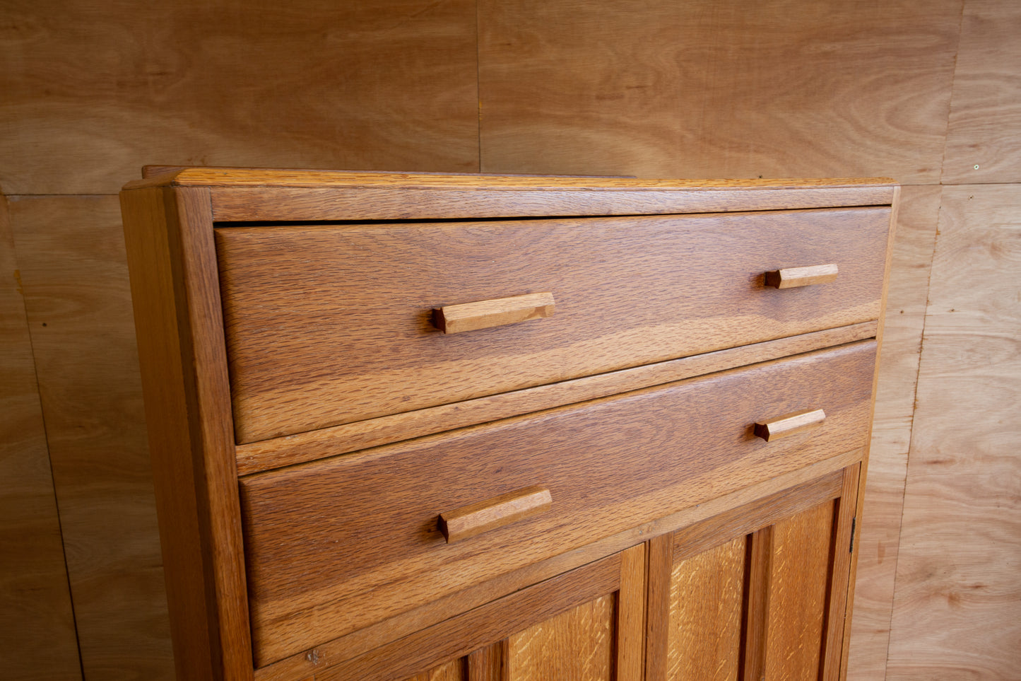 Vintage Oak Utility Cupboard