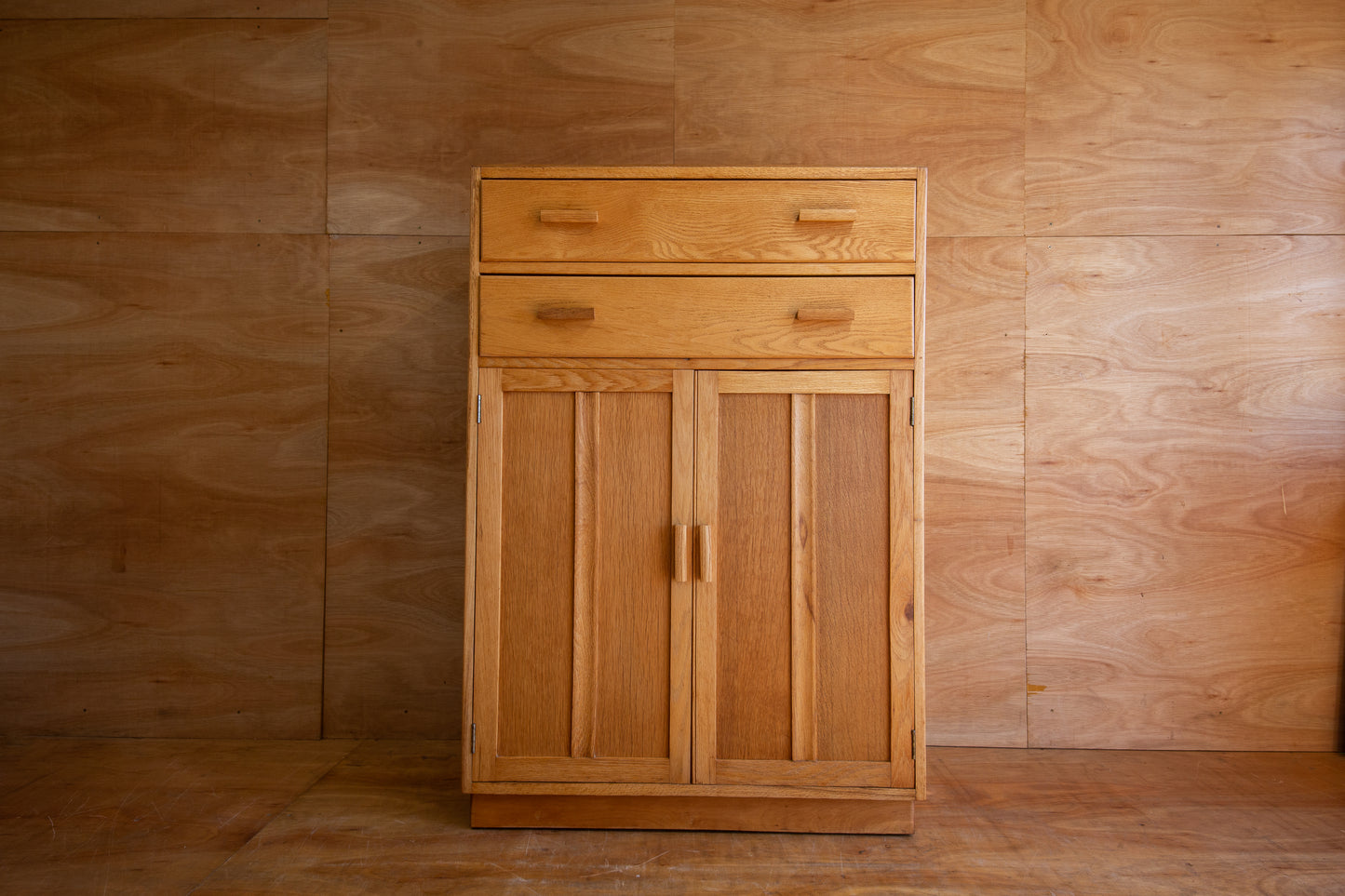 Vintage Oak Utility Cupboard