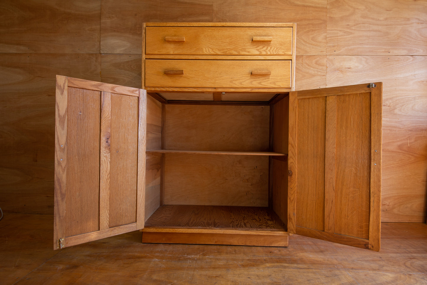 Vintage Oak Utility Cupboard