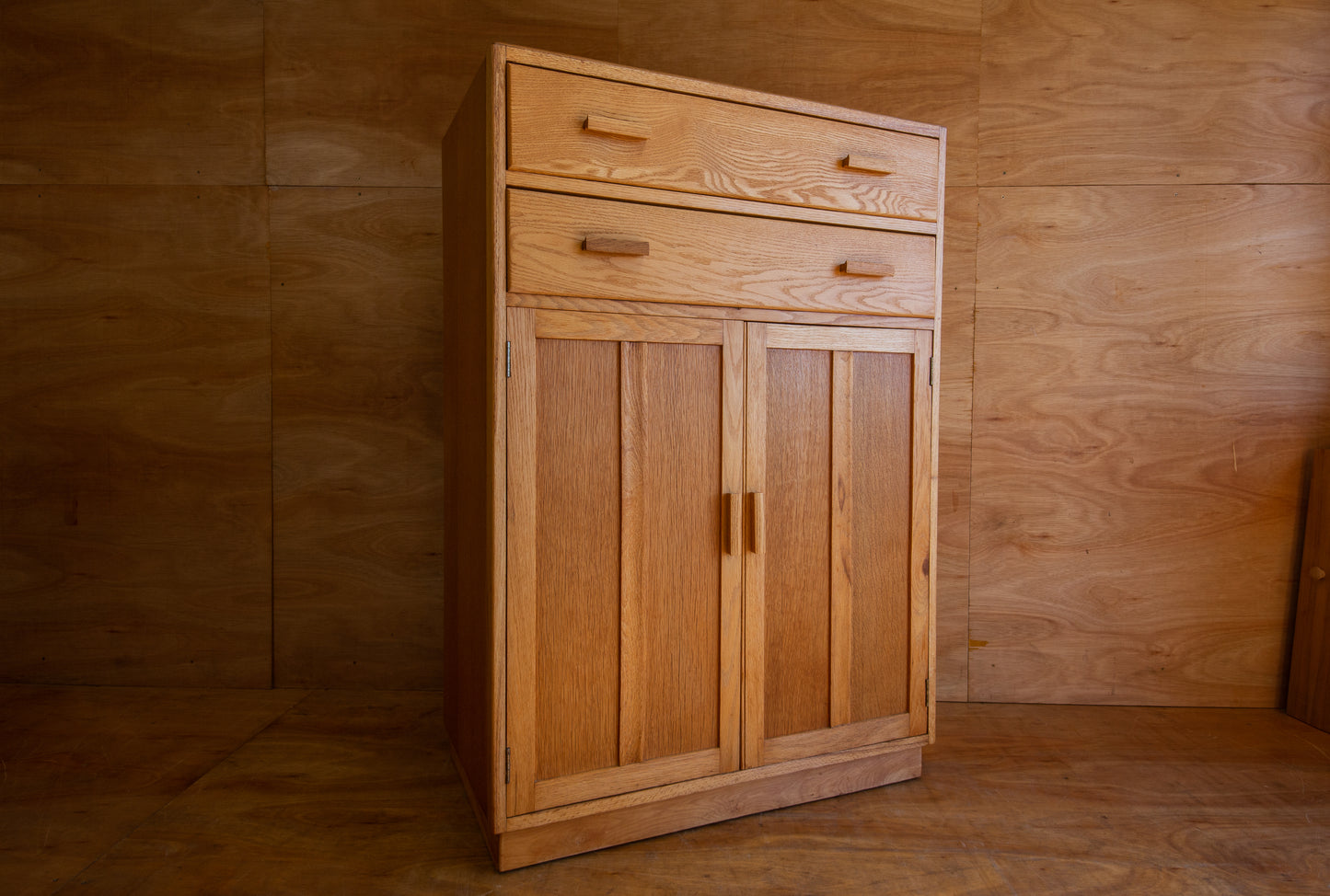 Vintage Oak Utility Cupboard
