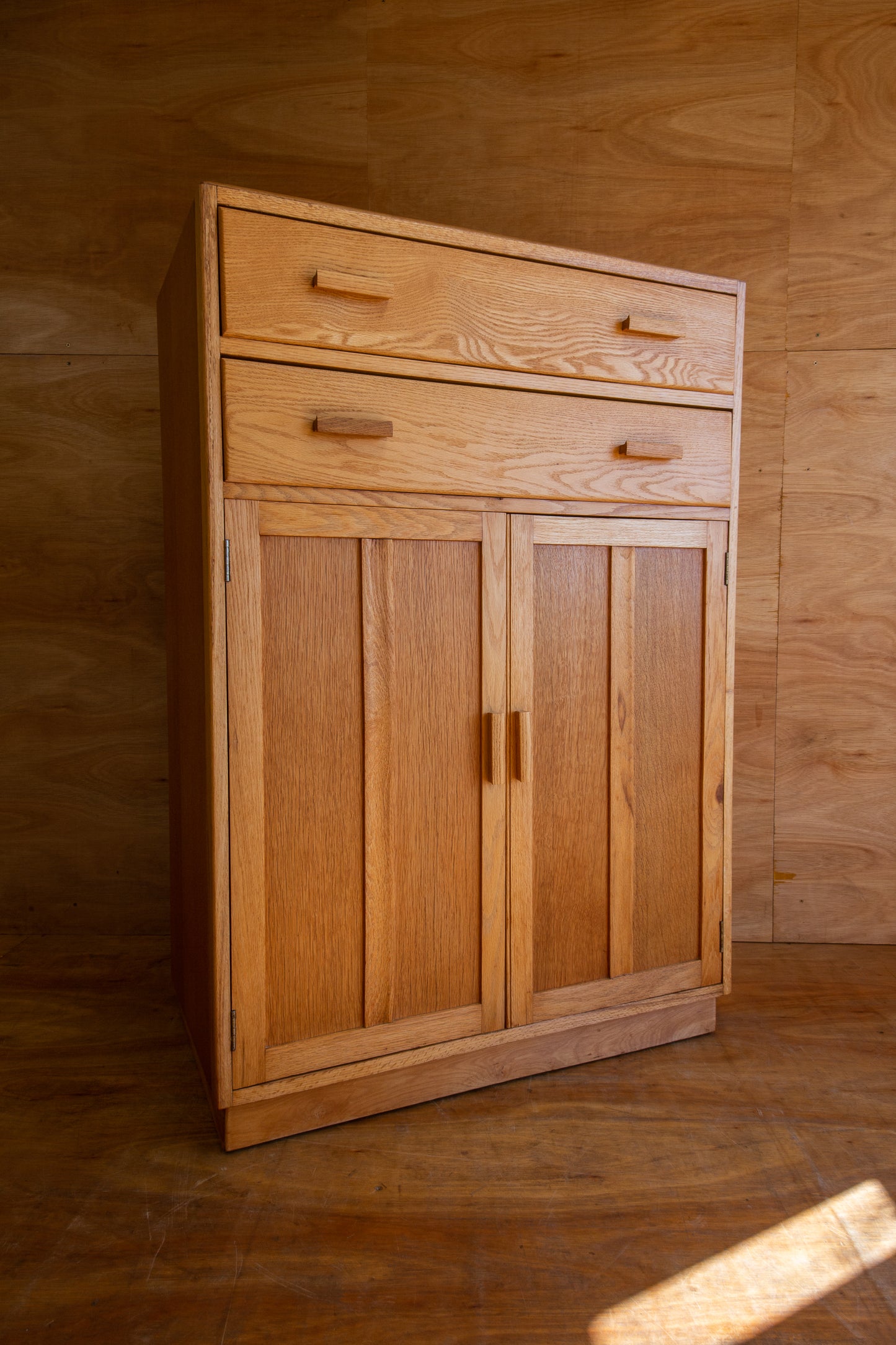 Vintage Oak Utility Cupboard