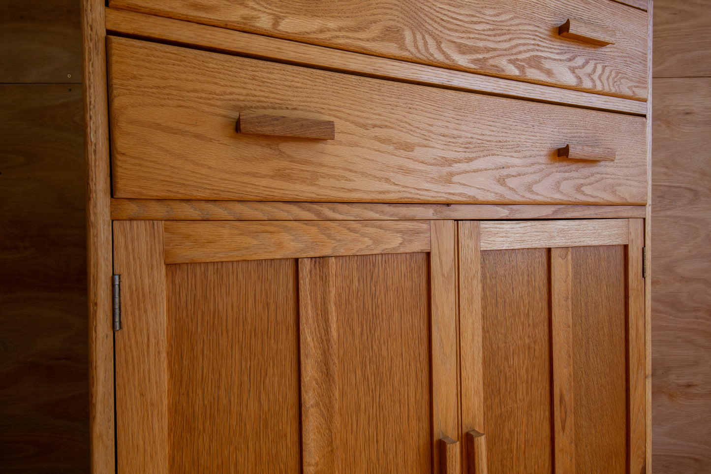 Vintage Oak Utility Cupboard