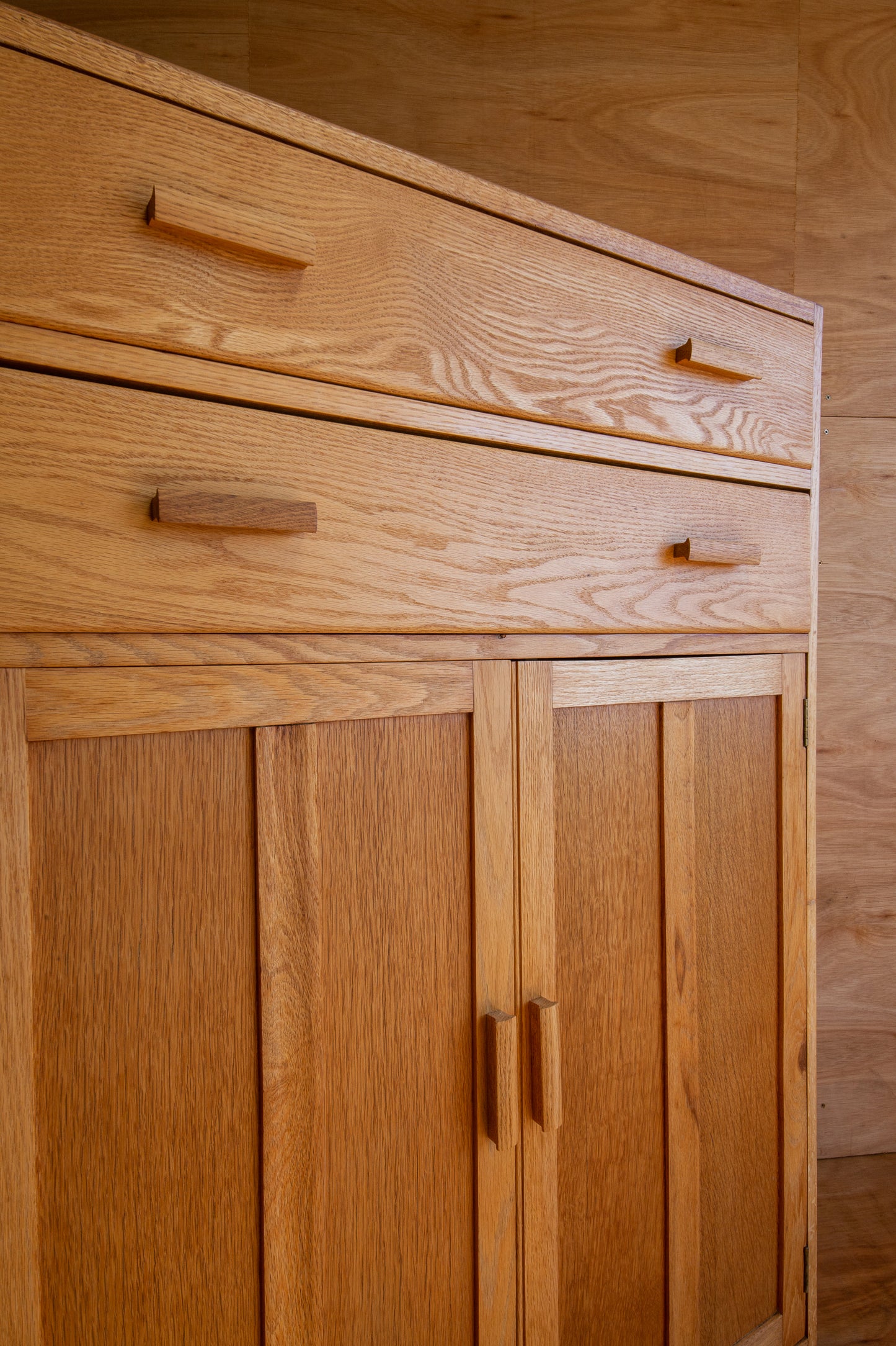 Vintage Oak Utility Cupboard