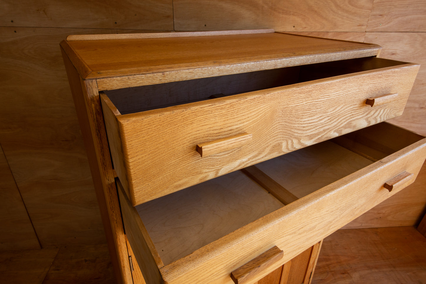 Vintage Oak Utility Cupboard