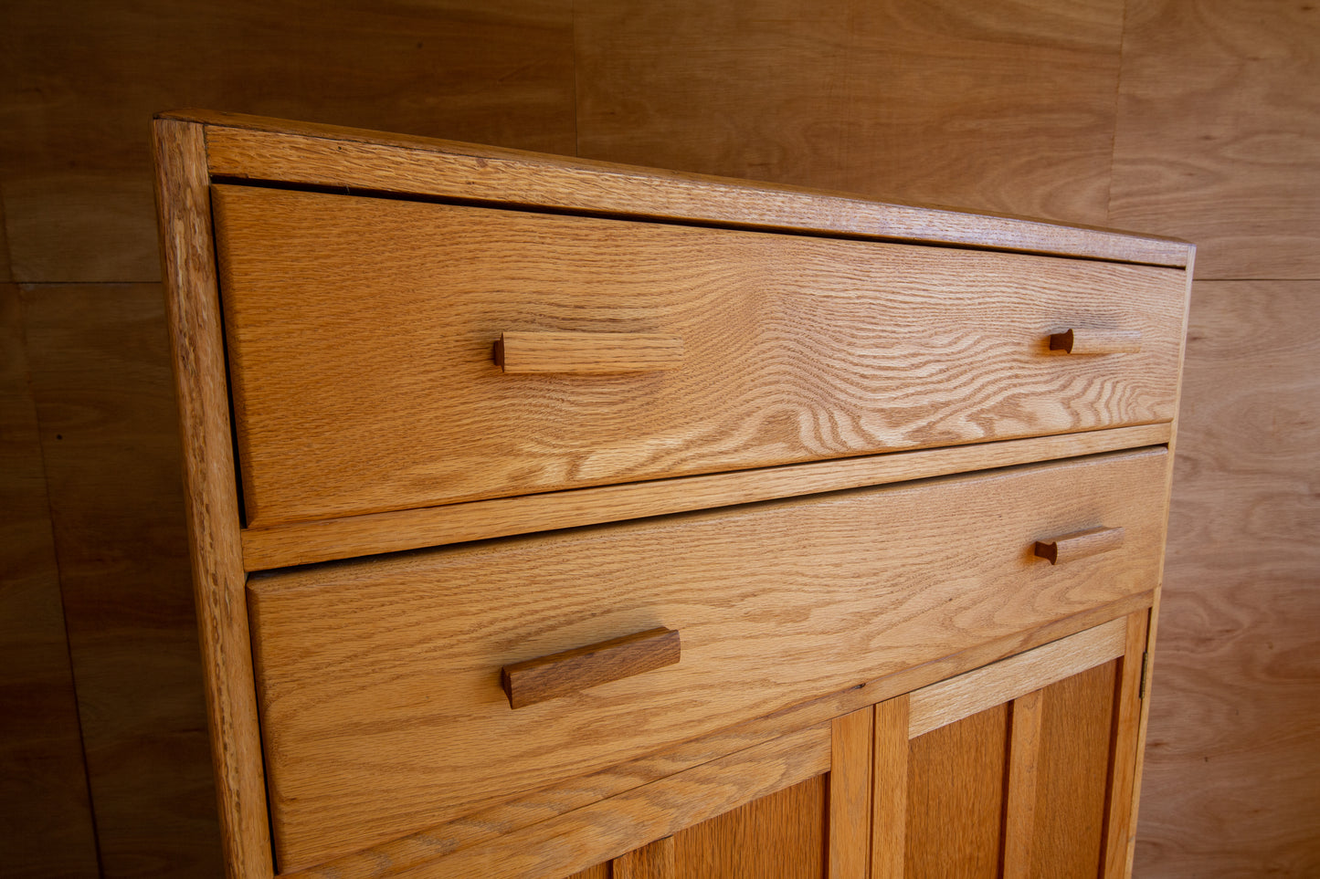 Vintage Oak Utility Cupboard