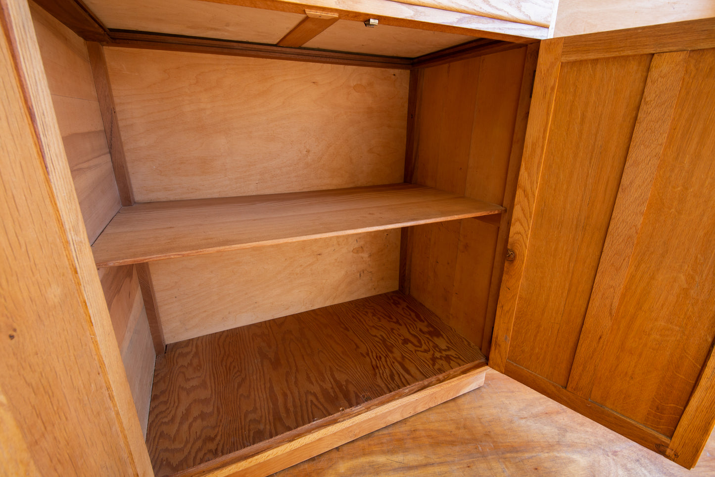 Vintage Oak Utility Cupboard