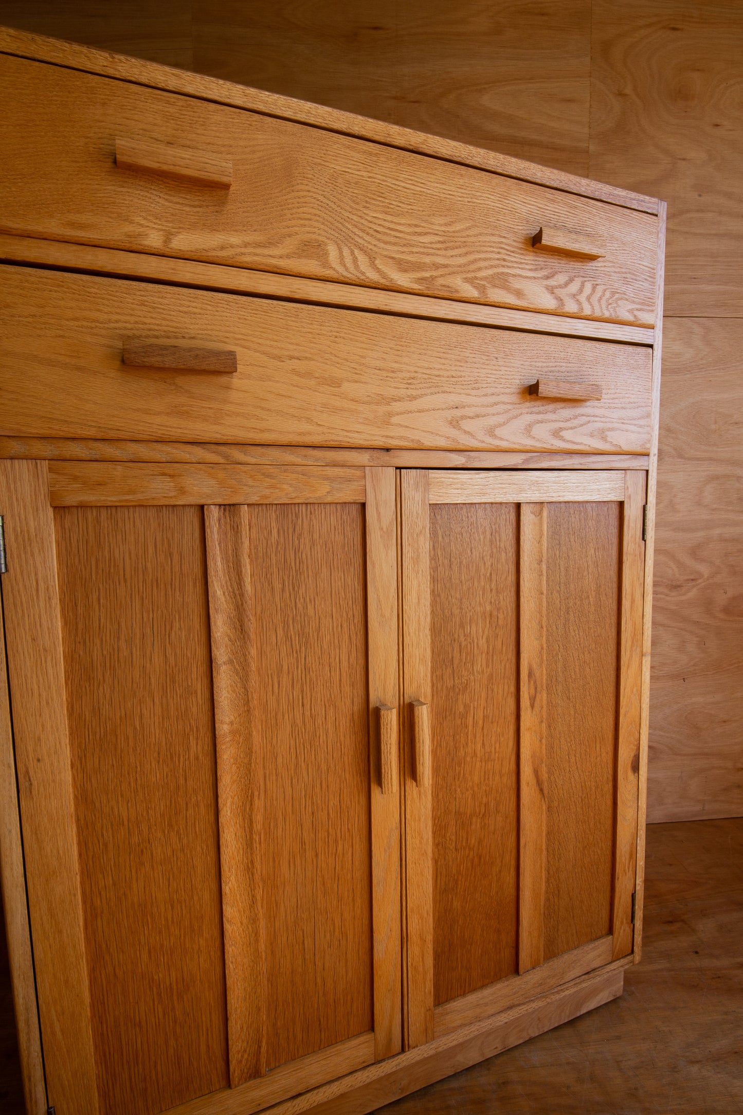 Vintage Oak Utility Cupboard