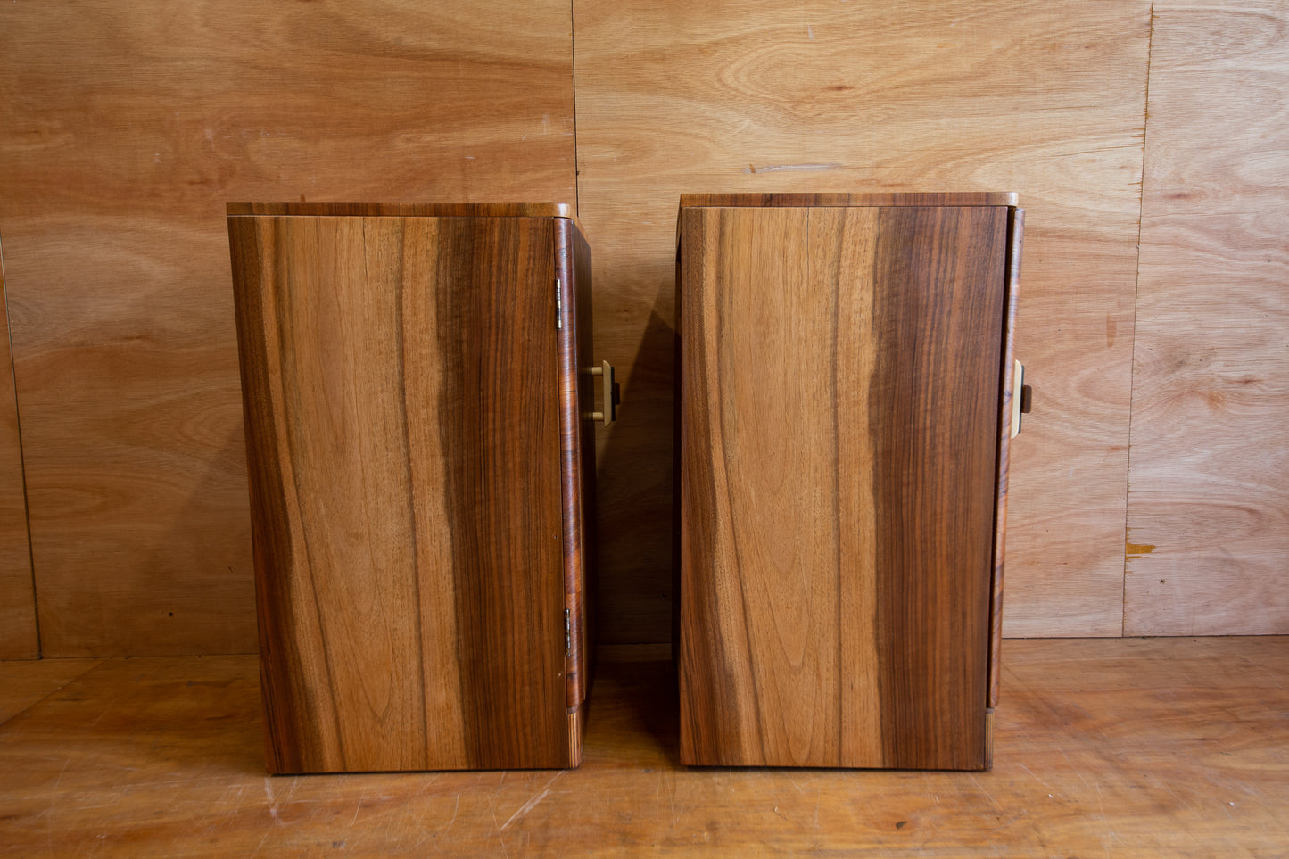 Art Deco Walnut Bedside Cabinets