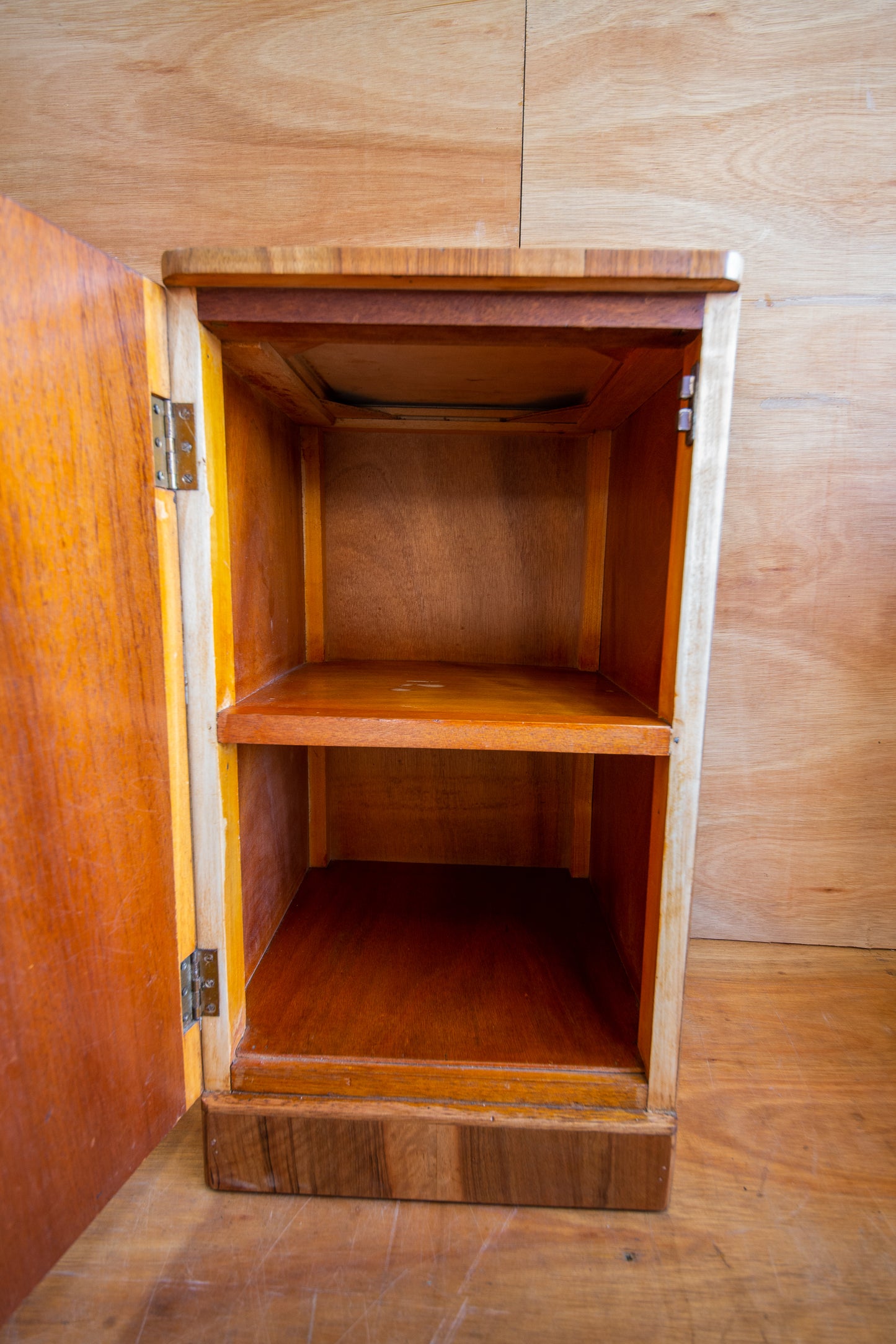 Art Deco Walnut Bedside Cabinets