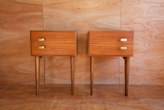Vintage Teak Bedside Tables
