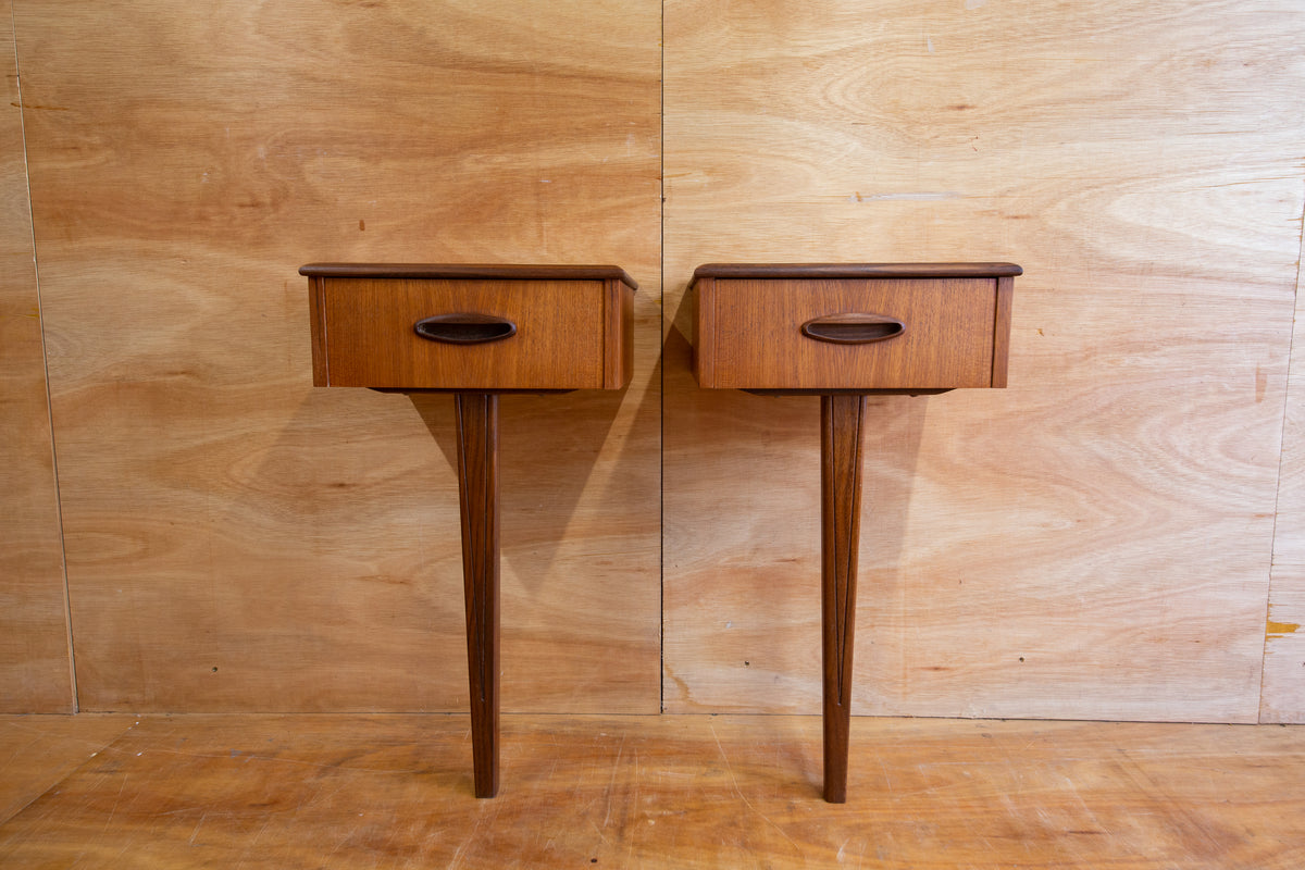 Vintage Homeworthy Teak Bedside Tables