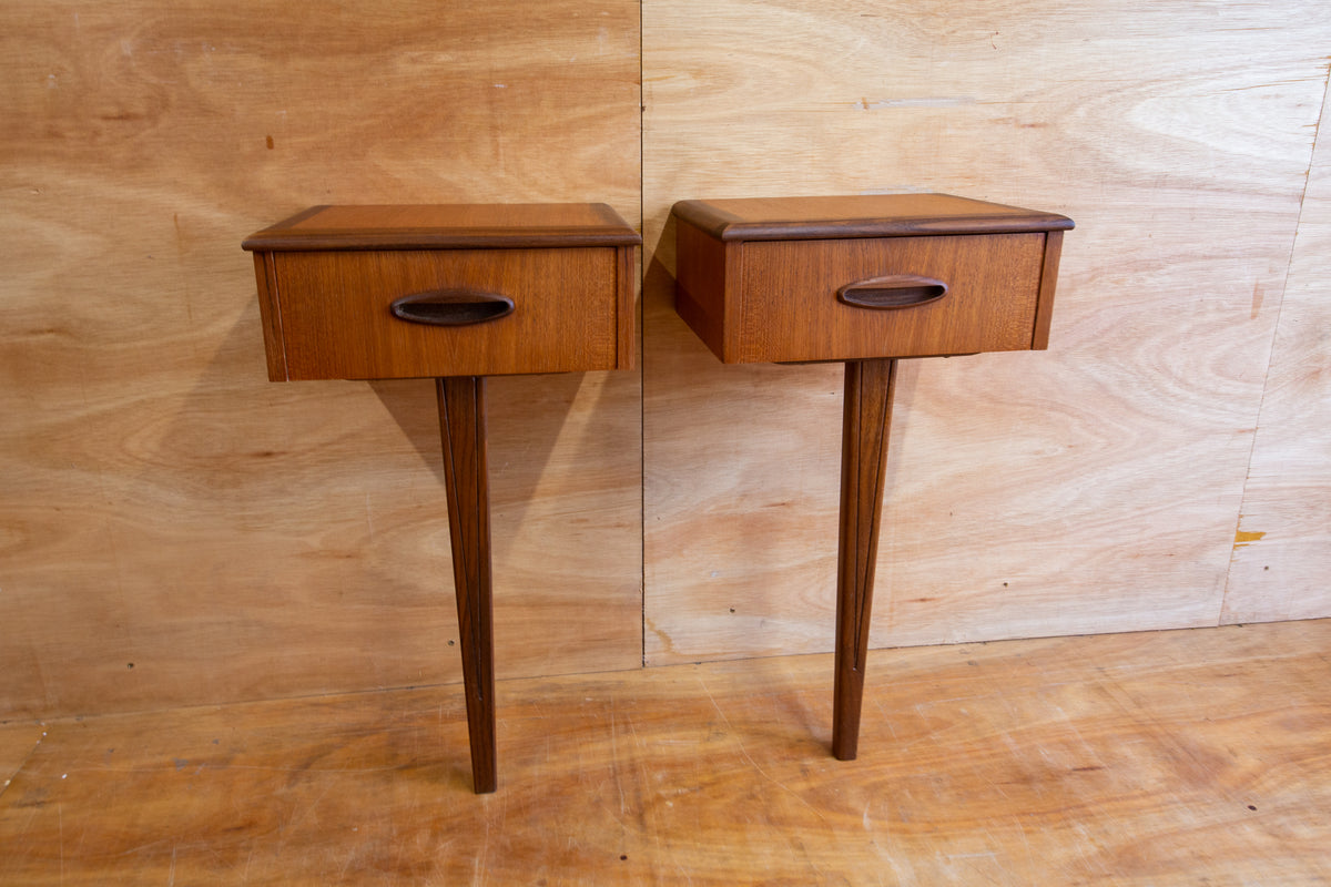 Vintage Homeworthy Teak Bedside Tables