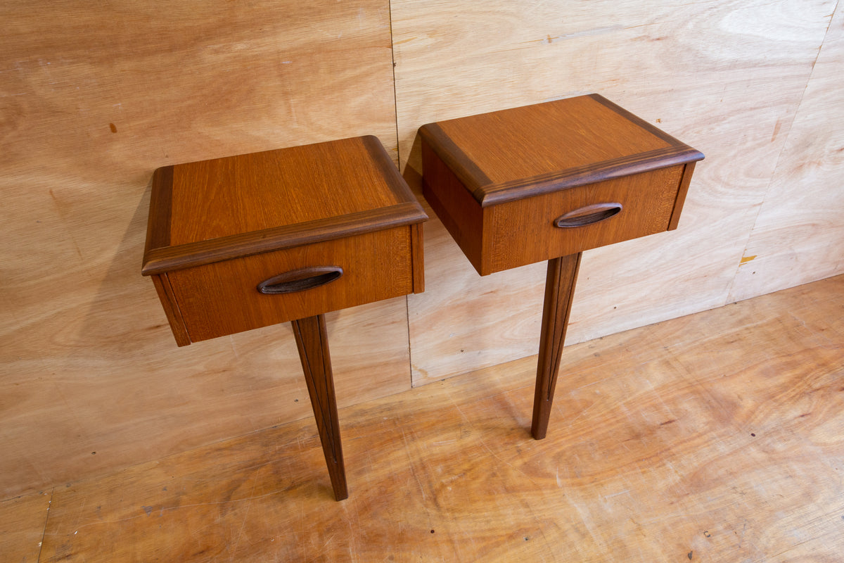 Vintage Homeworthy Teak Bedside Tables