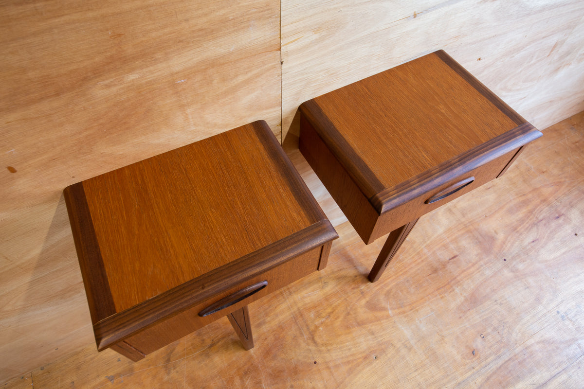 Vintage Homeworthy Teak Bedside Tables